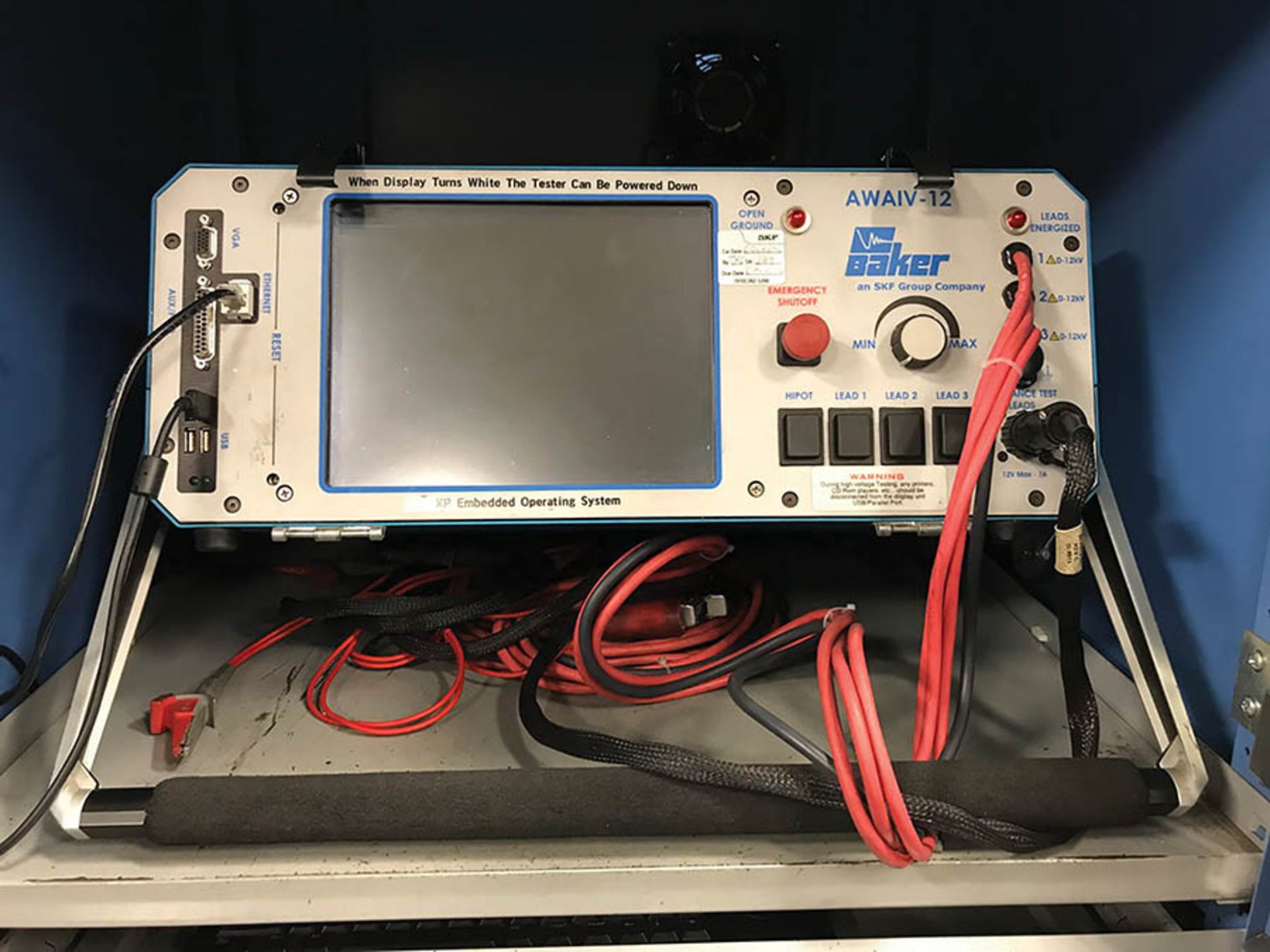 BAKER DIGITAL WINDING TESTER, MODEL AWAIV-12/AWA12000, S/N 364, 0-12000 SURGE/HIPOT, AUTOMATED - Image 2 of 2