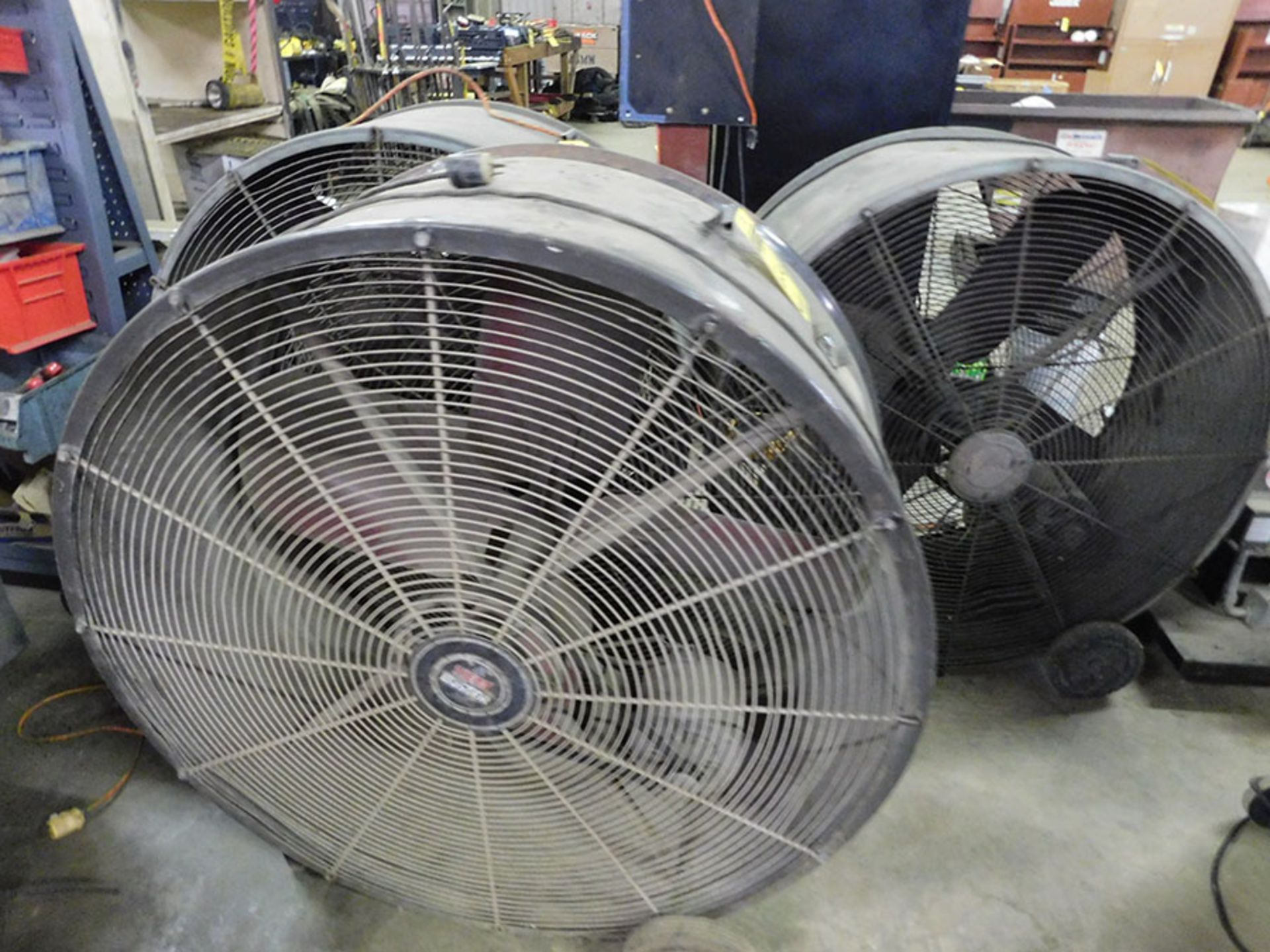 LOT OF (3) LARGE ROLLING FANS