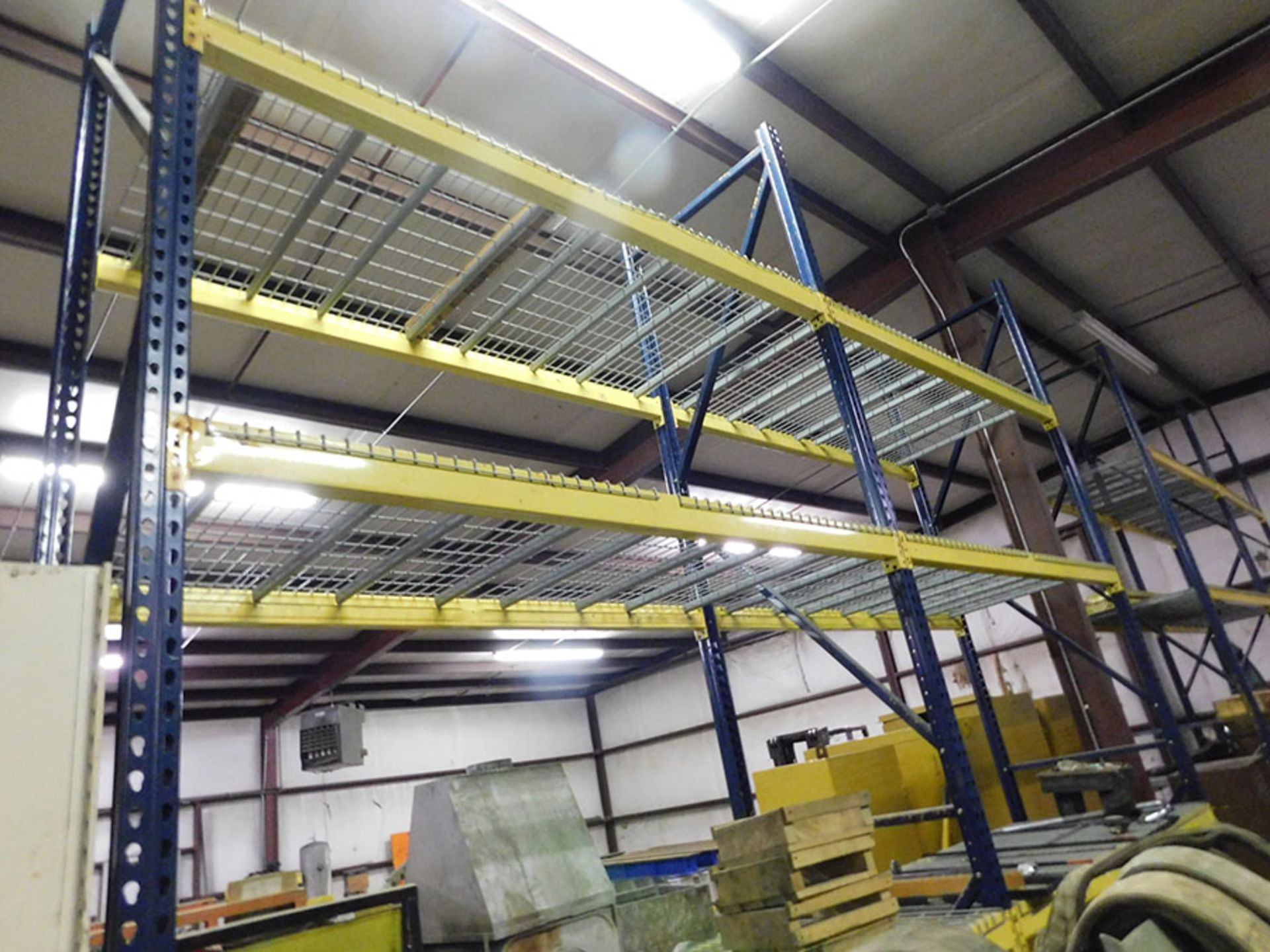 (2) SECTIONS OF PALLET RACKING