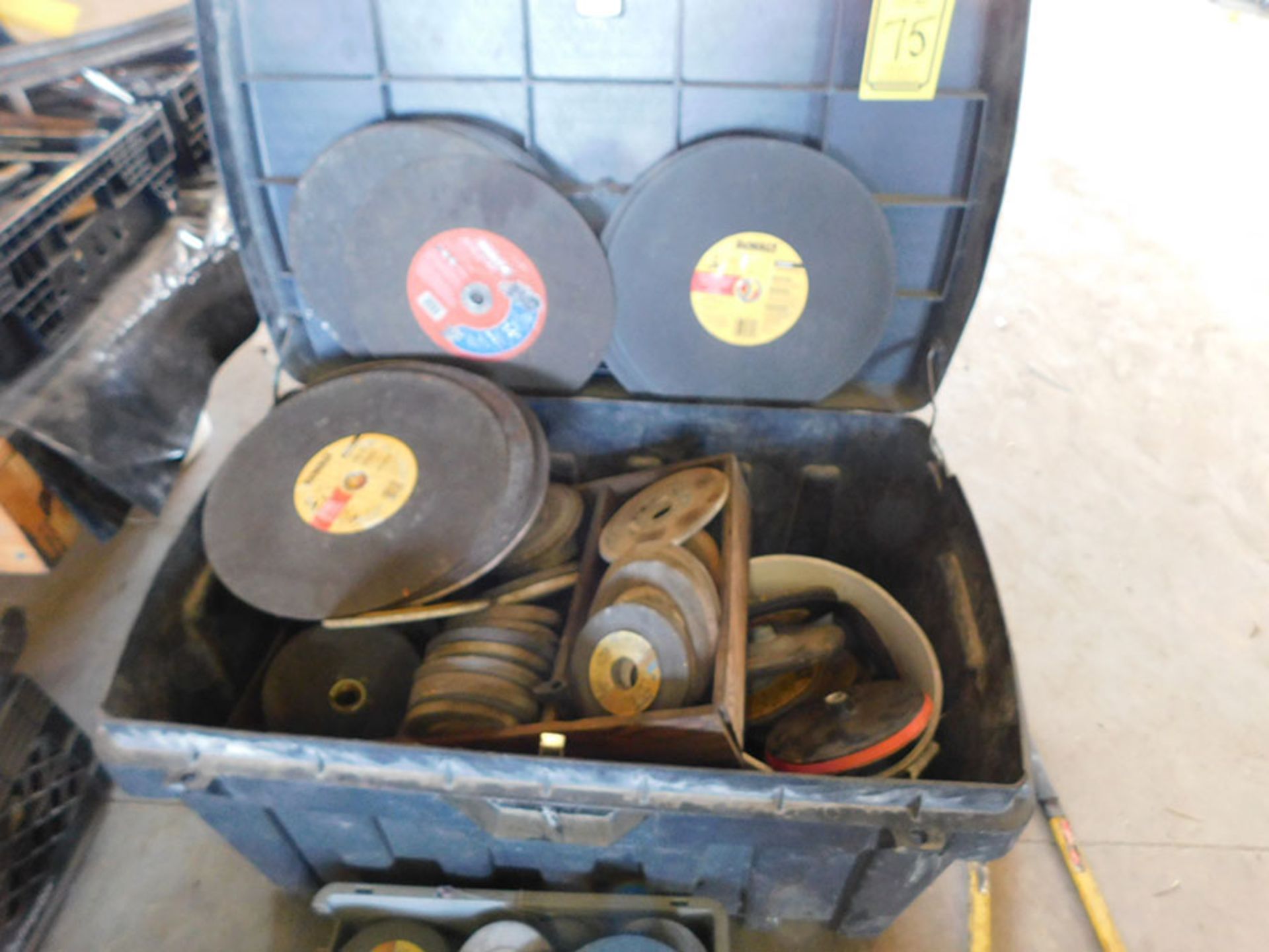 LOT OF GRINDING WHEELS, CUTTER BLADES, AND GRINDING STONES - Image 2 of 3