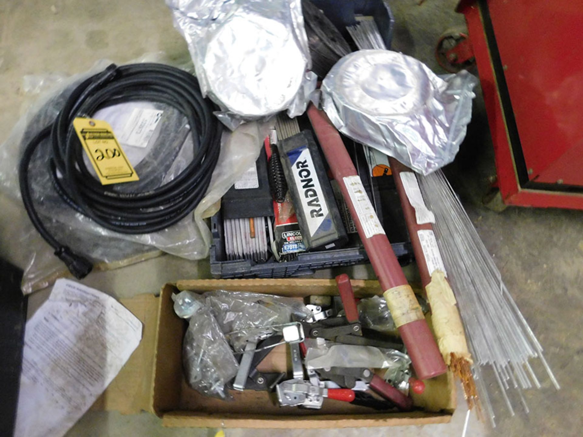 LOT OF ASSORTED WELDING SUPPLIES