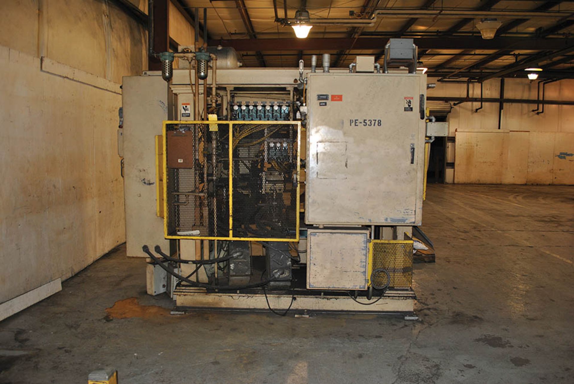 TELEDYNE PEER SPECIAL LARGE RESISTANCE WELDER, S/N 9000006, 36" DIA. TURNTABLE, 4' X 6' PLATEN, ( - Image 7 of 7