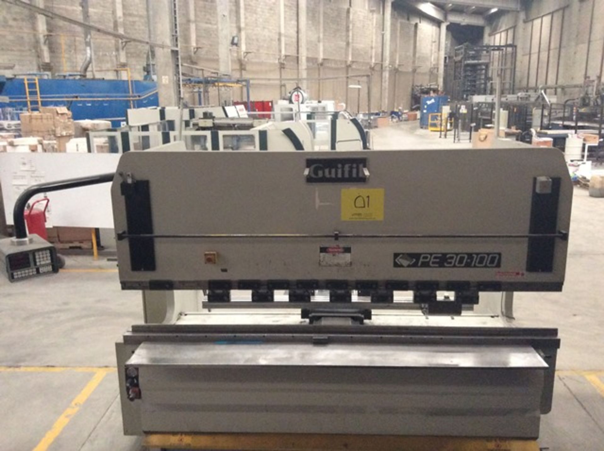 GUIFIL PE30-100 Press Brake, s/n 200.00274, w/ Essay Industries CNC402 Control, 100 Ton Capacity…