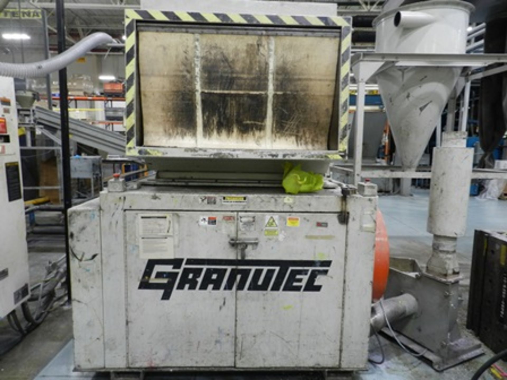 100 HORSEPOWER GRANUTEC GRANULATOR, MODEL TFG248-100 SERIE 598-3224, LINCOLN 460V. ENGINE.