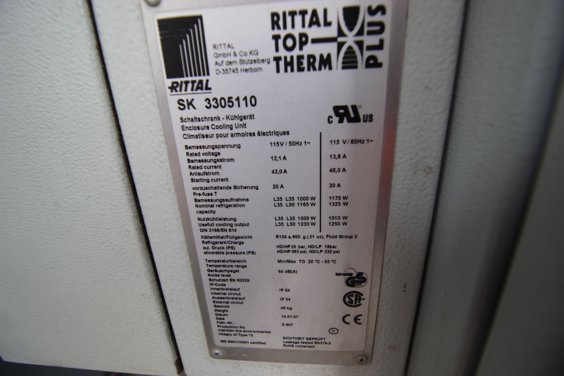 Tablero de Control Marca RITTAL Mod. SK 3305110 - Image 14 of 14