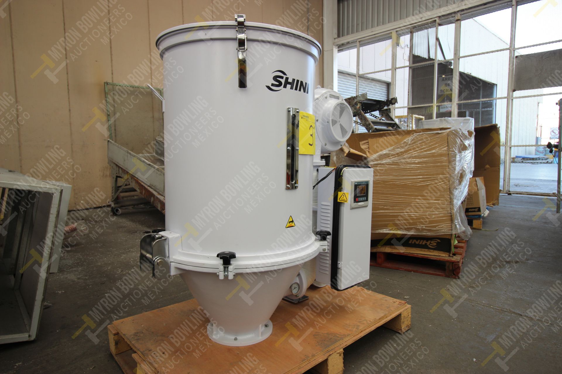 Shini Plastics Technologies 100kg. hopper dryer mod. SHD-100SL-CE, serial number 2HD16100392 - Image 5 of 15