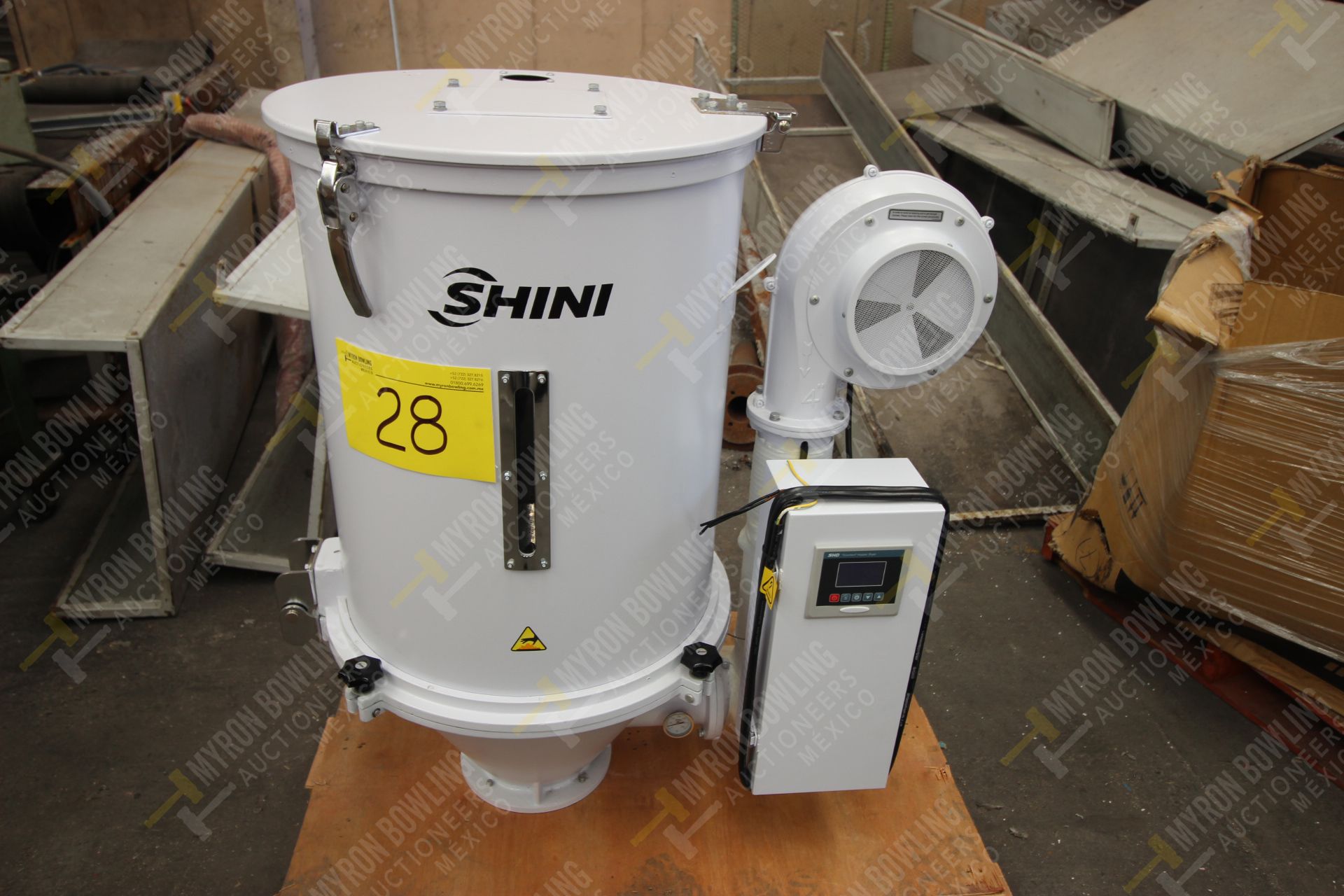 Shini Plastics Technologies 100kg. hopper dryer mod. SHD-100SL-CE, serial number 2HD16100383 - Image 2 of 15