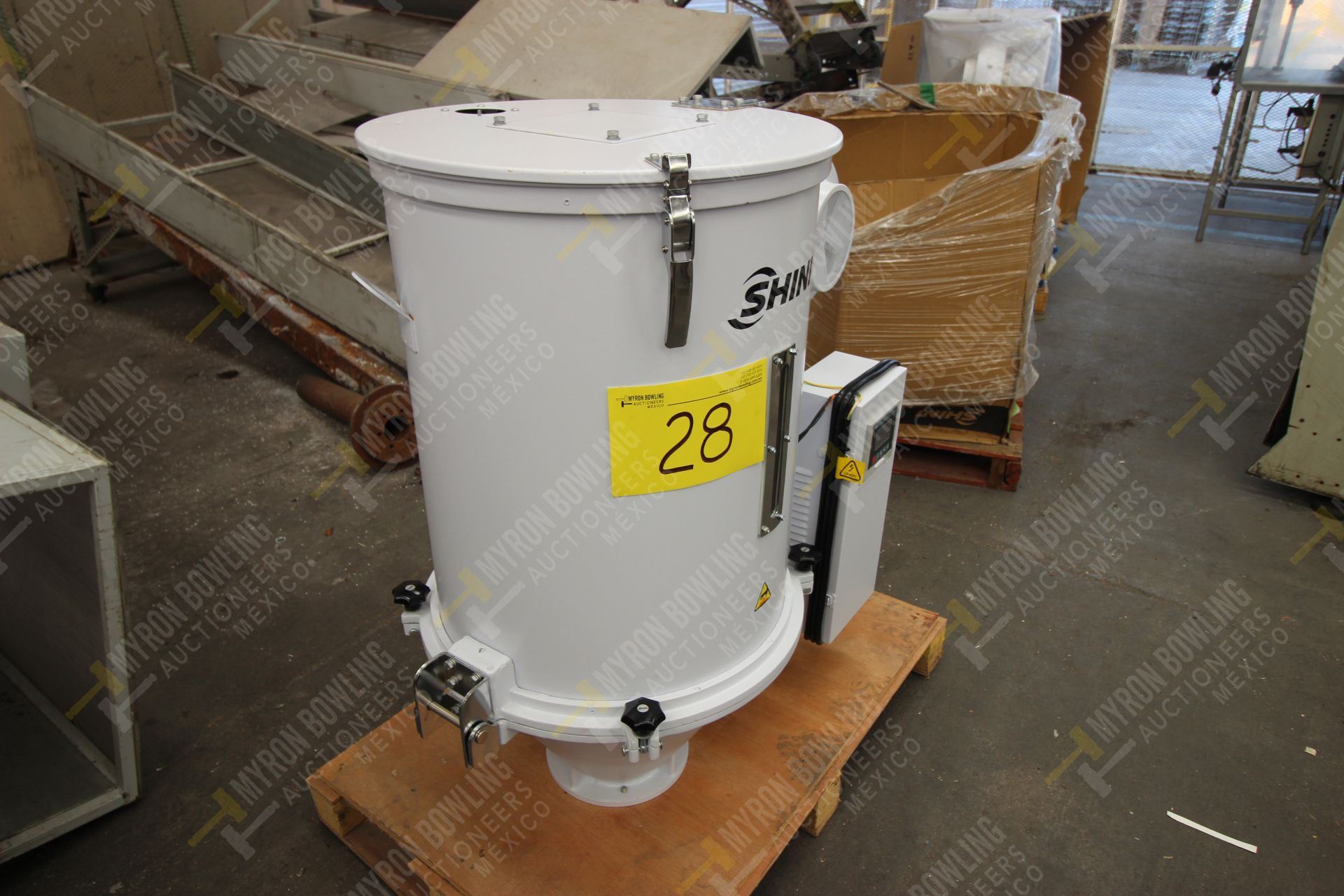 Shini Plastics Technologies 100kg. hopper dryer mod. SHD-100SL-CE, serial number 2HD16100383 - Image 3 of 15