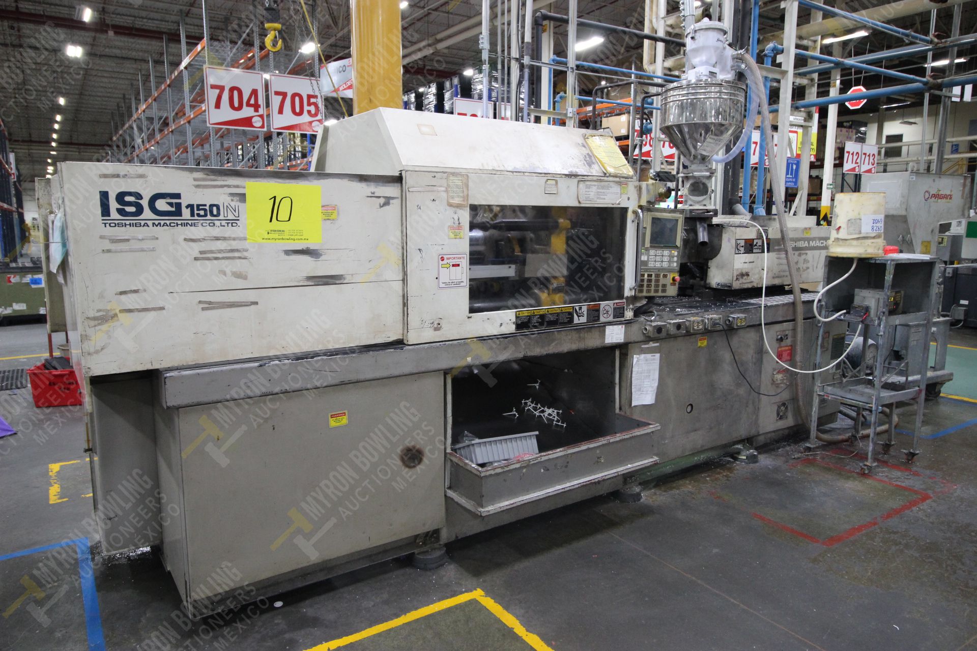 150 Ton Toshiba Machine Co., LTD. Mod. ISG150N-V10-7 - mng. year 1999, shotsize 10 OZ (289 grams)