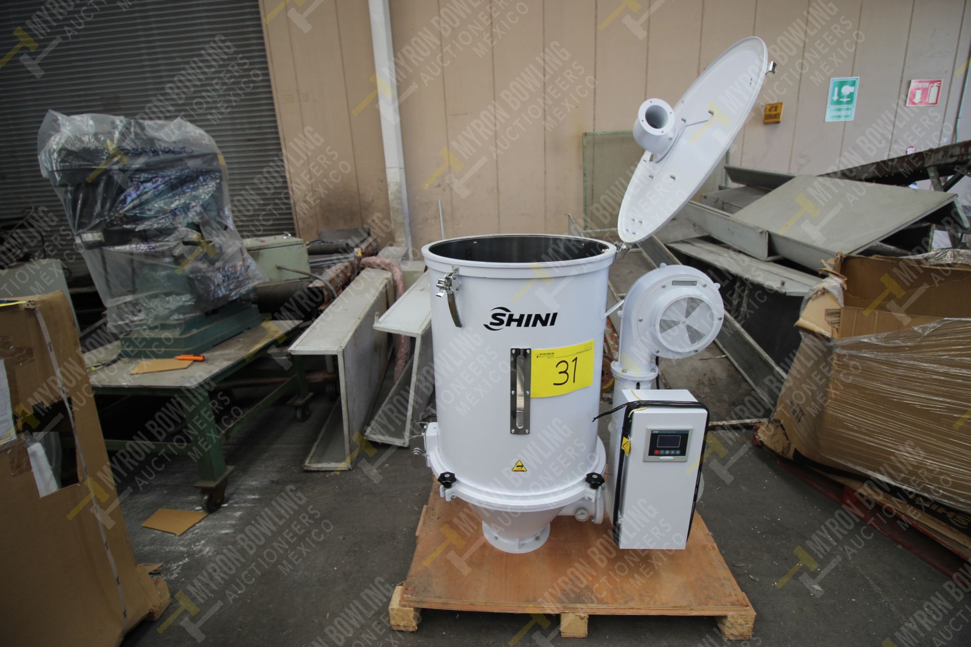 Shini Plastics Technologies 100kg. hopper dryer mod. SHD-100SL-CE, serial number 2HD16100392 - Image 14 of 15