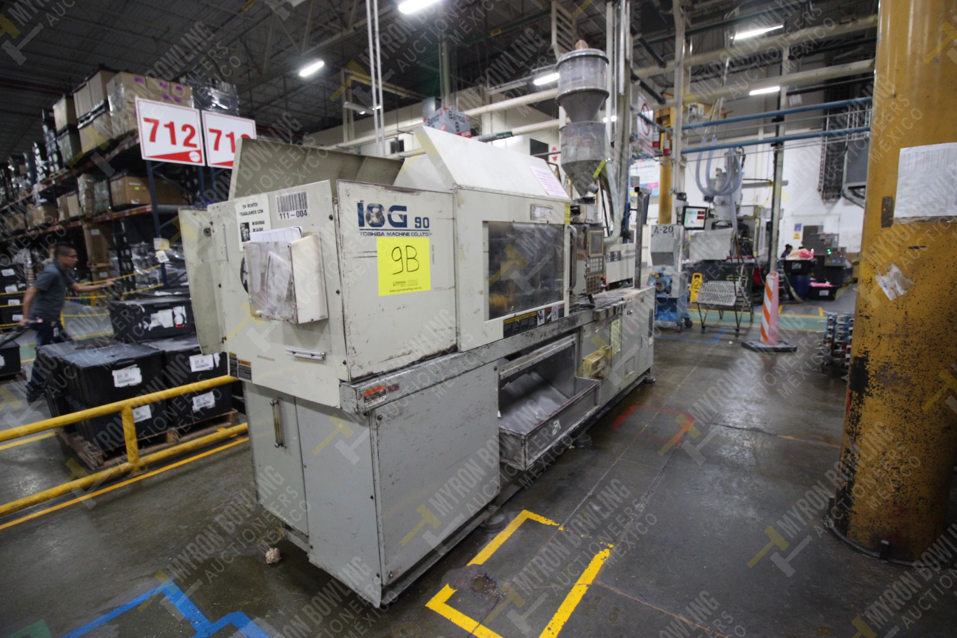 90 Ton Toshiba Machine Co., LTD. Mod. ISG90-V10 - mgf 1997, shot size 4.6 OZ, 21.8" x 21.8" platens