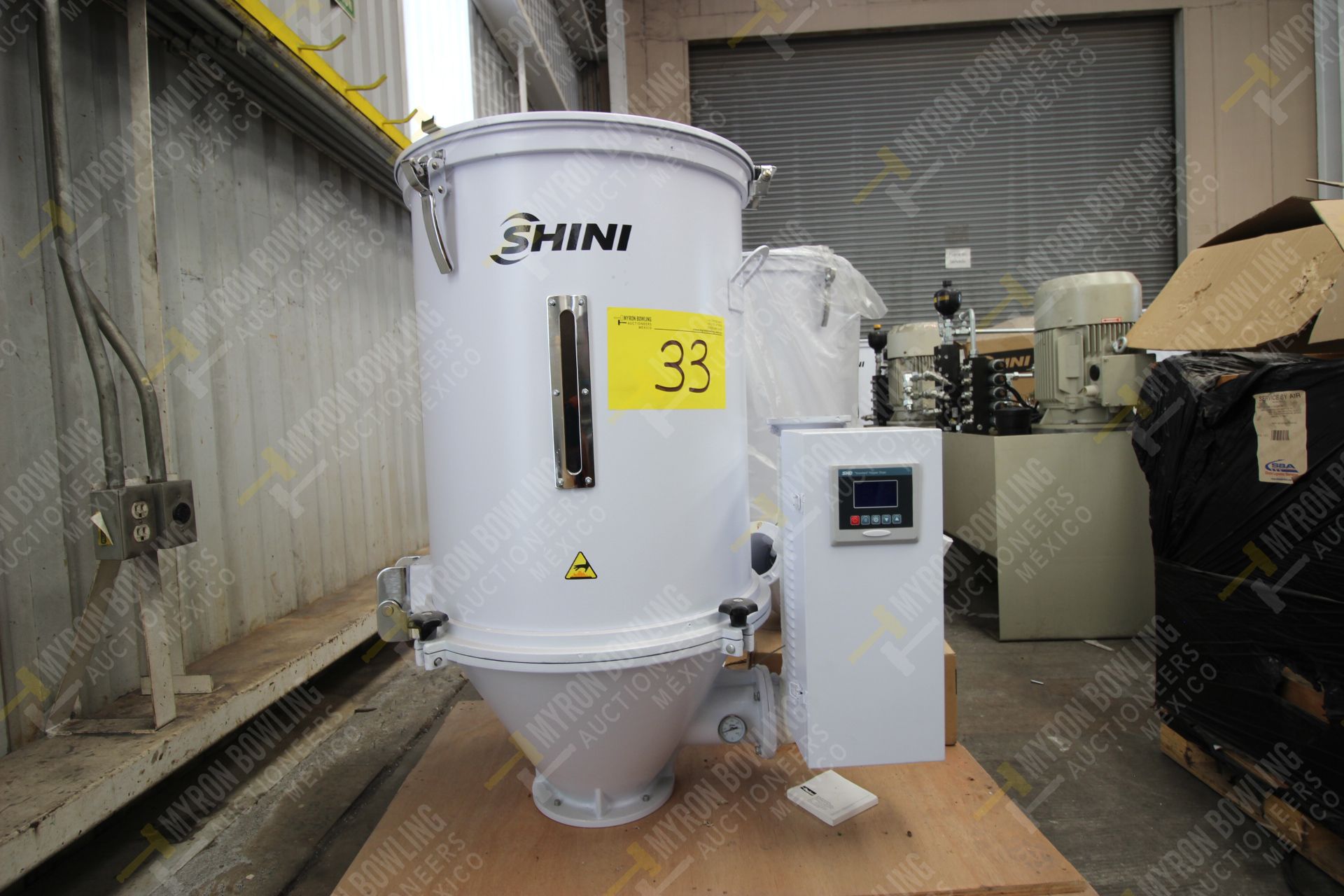 Shini Plastics Technologies 100kg. hopper dryer mod. SHD-100SL-CE, serial number 2HD16100381 - Image 2 of 13