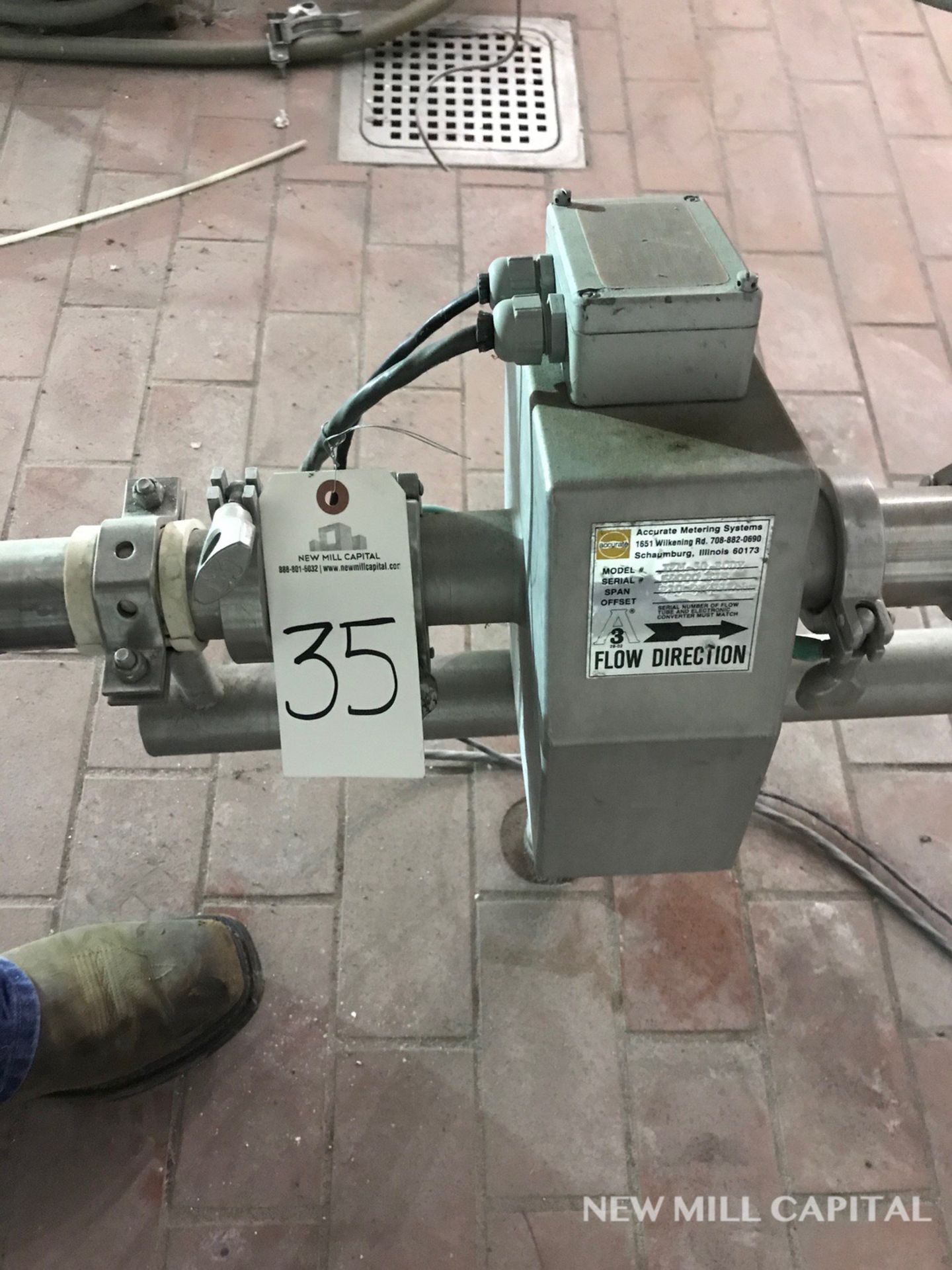 Flowmeter, Model TZM-50-Body, S/N: 64000B18 | Rigging Fee: $25