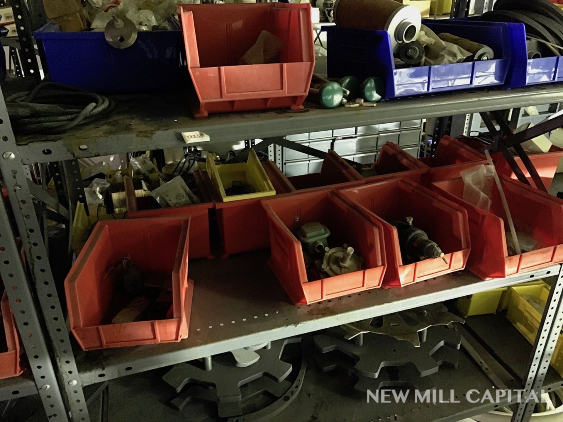 Federal Filler Parts, Floats, Hydraulic Motors, Air Regulators, 4 Shelves | Rigging Fee: $300 - Image 5 of 14