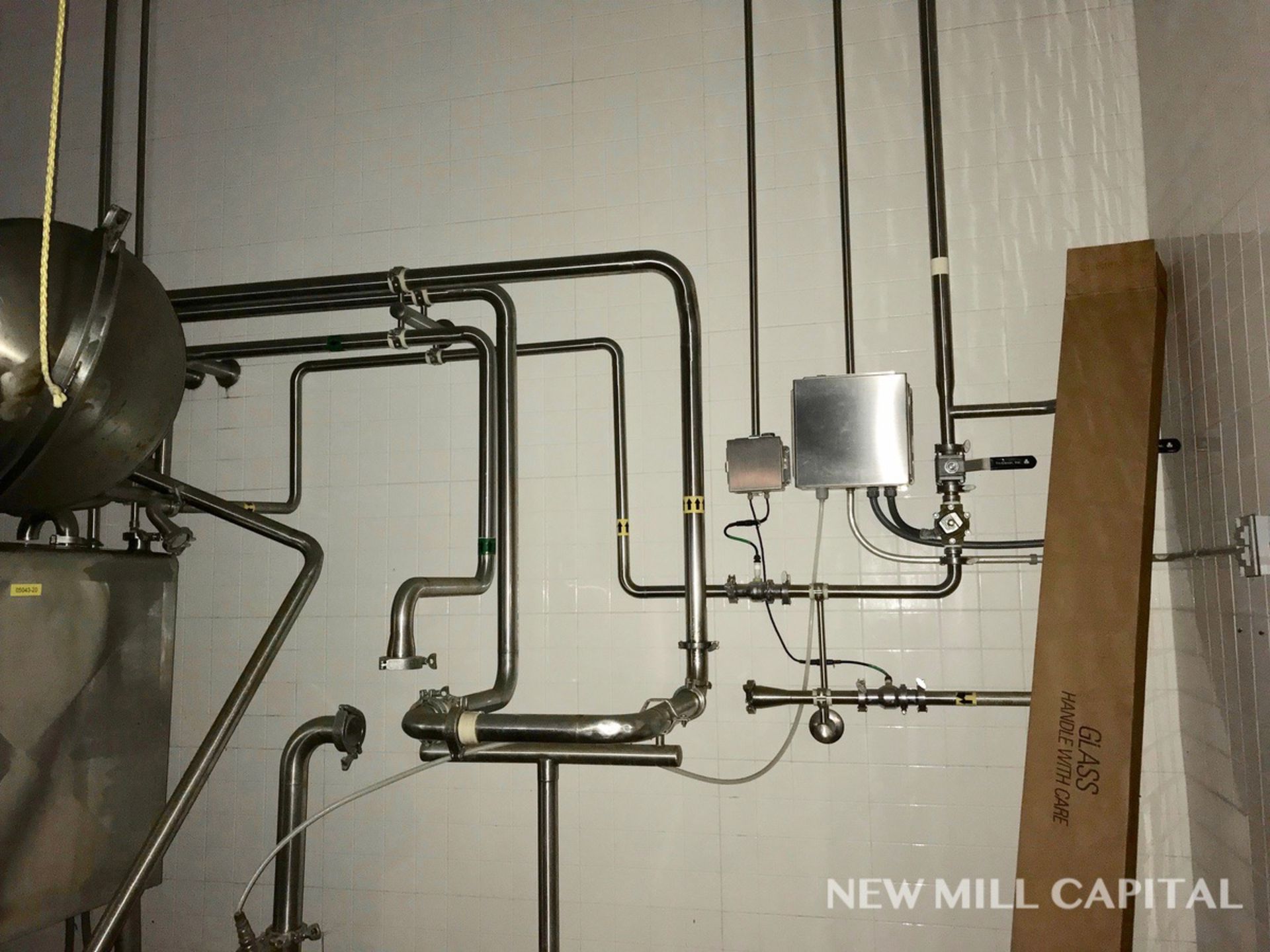 Stainless Steel Piping in Blender Room, Stainless Steel Filter only, (2) Tri-Cl | Rigging Fee: $175 - Image 2 of 2