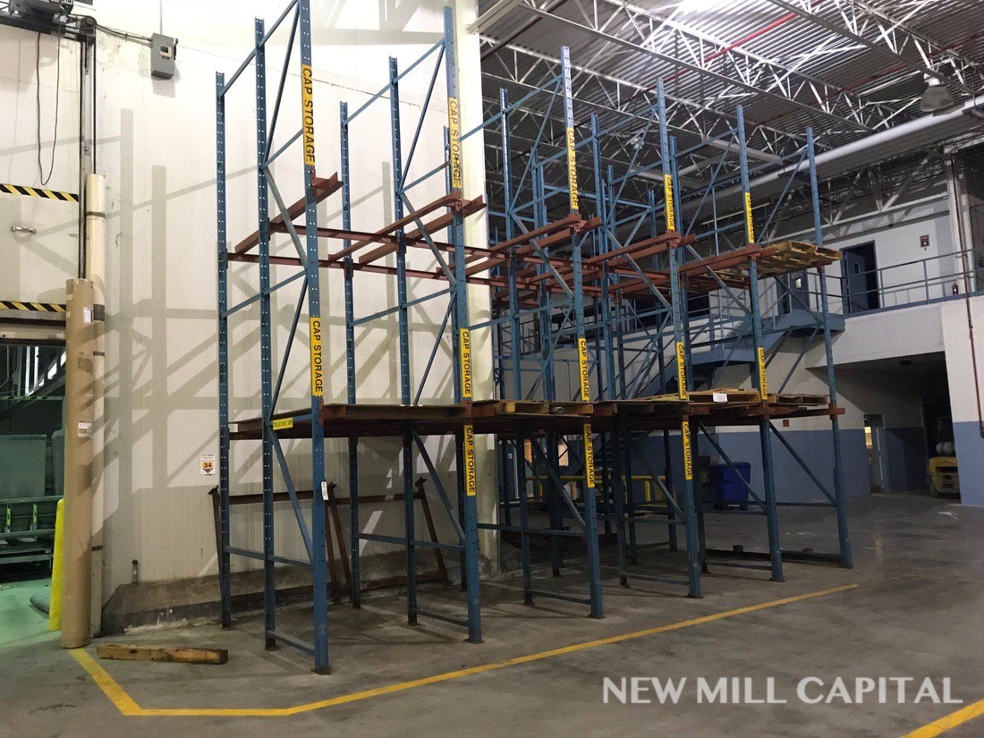 Pallet Racking, 2 Deep, 3 High, 5 Sections, 18ft Tall | Rigging Fee: $1000