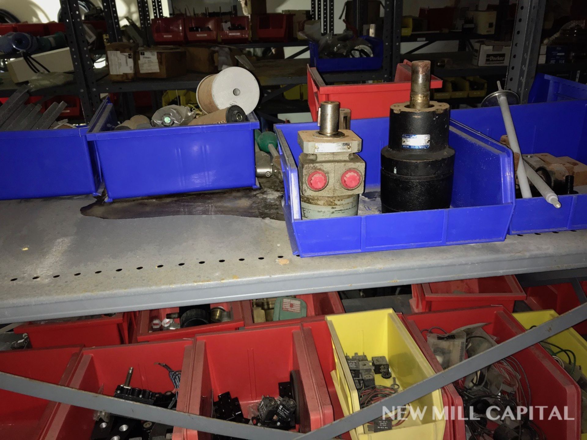 Federal Filler Parts, Floats, Hydraulic Motors, Air Regulators, 4 Shelves | Rigging Fee: $300 - Image 10 of 14