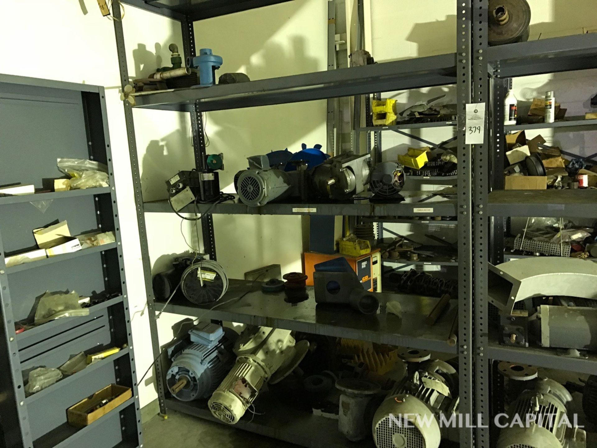 (2) Shelves - Gear Boxes, Agitator Drives, Motors, etc | Rigging Fee: $300