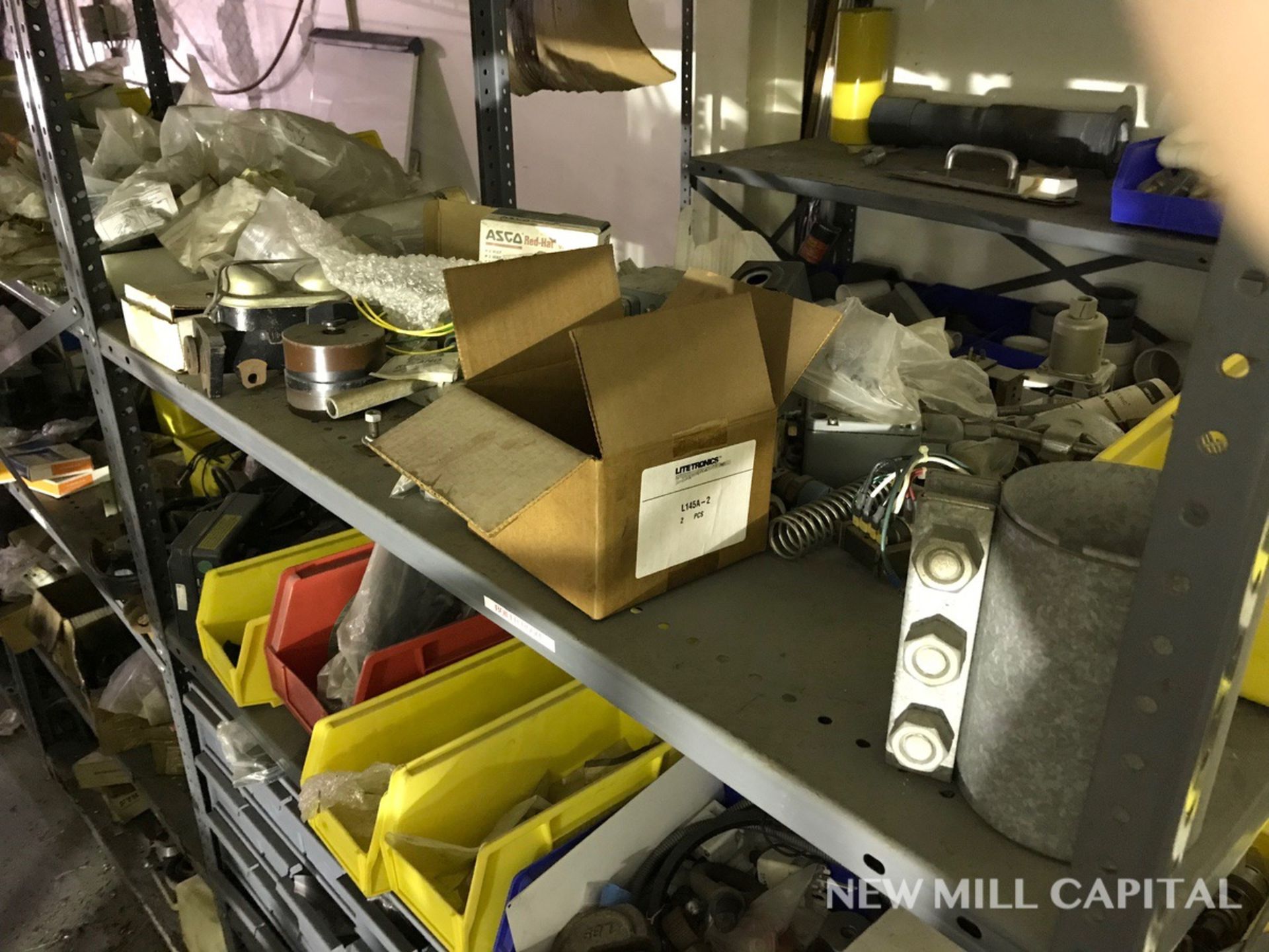 (4) Shelves of Bearings, Electrical, and Plumbing Parts | Rigging Fee: $300 - Image 4 of 9