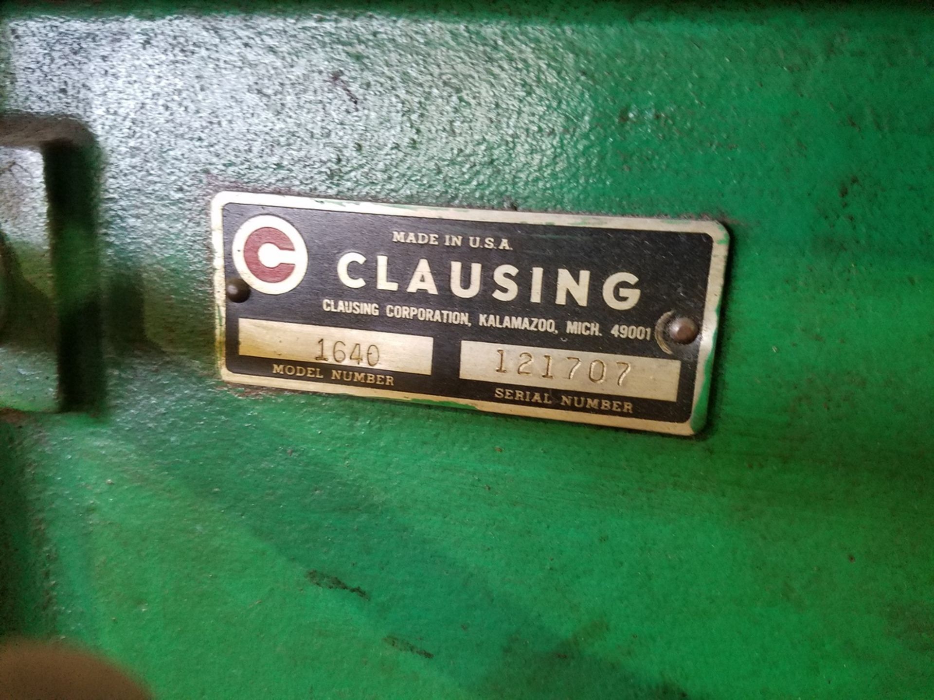 Clausing Drill Press, M# 1640, S/N 121707, w/Procunier Series 12002 Tapping Head | Rig Fee: $65 - Image 2 of 3