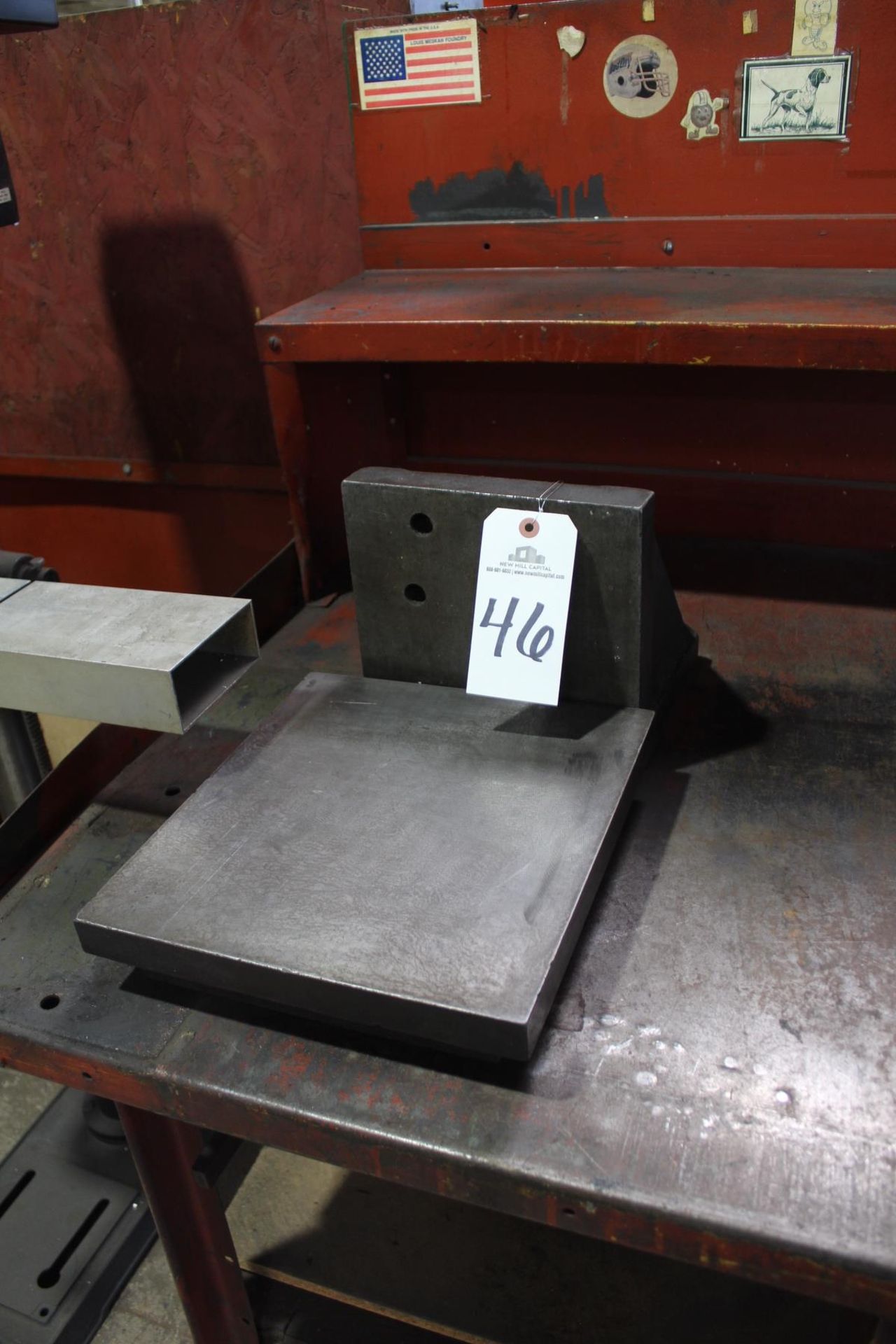 Steel Surface Plate, W/ Angle Block | Rig Fee: $15