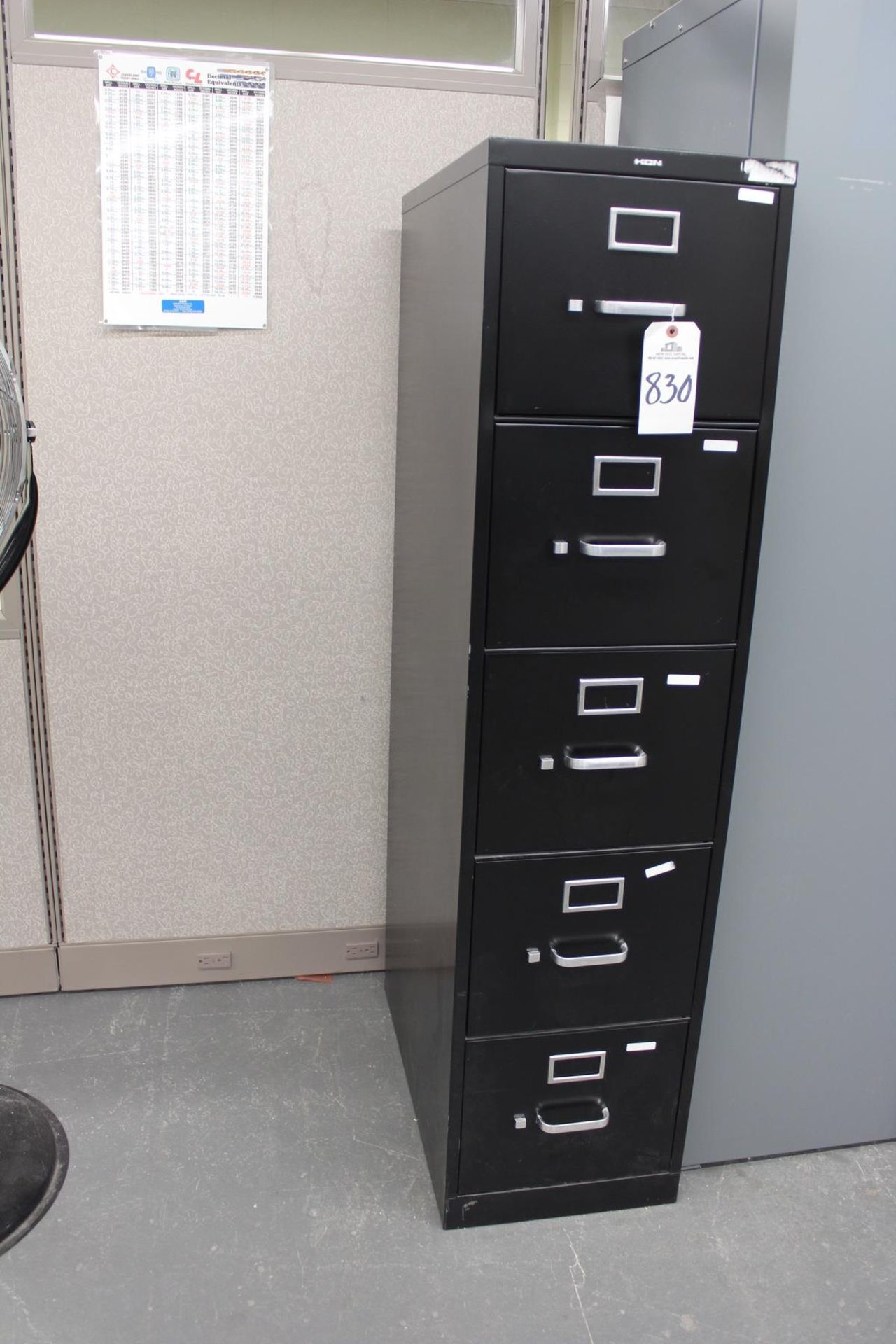 Five Drawer File Cabinet | Rig Fee: $30