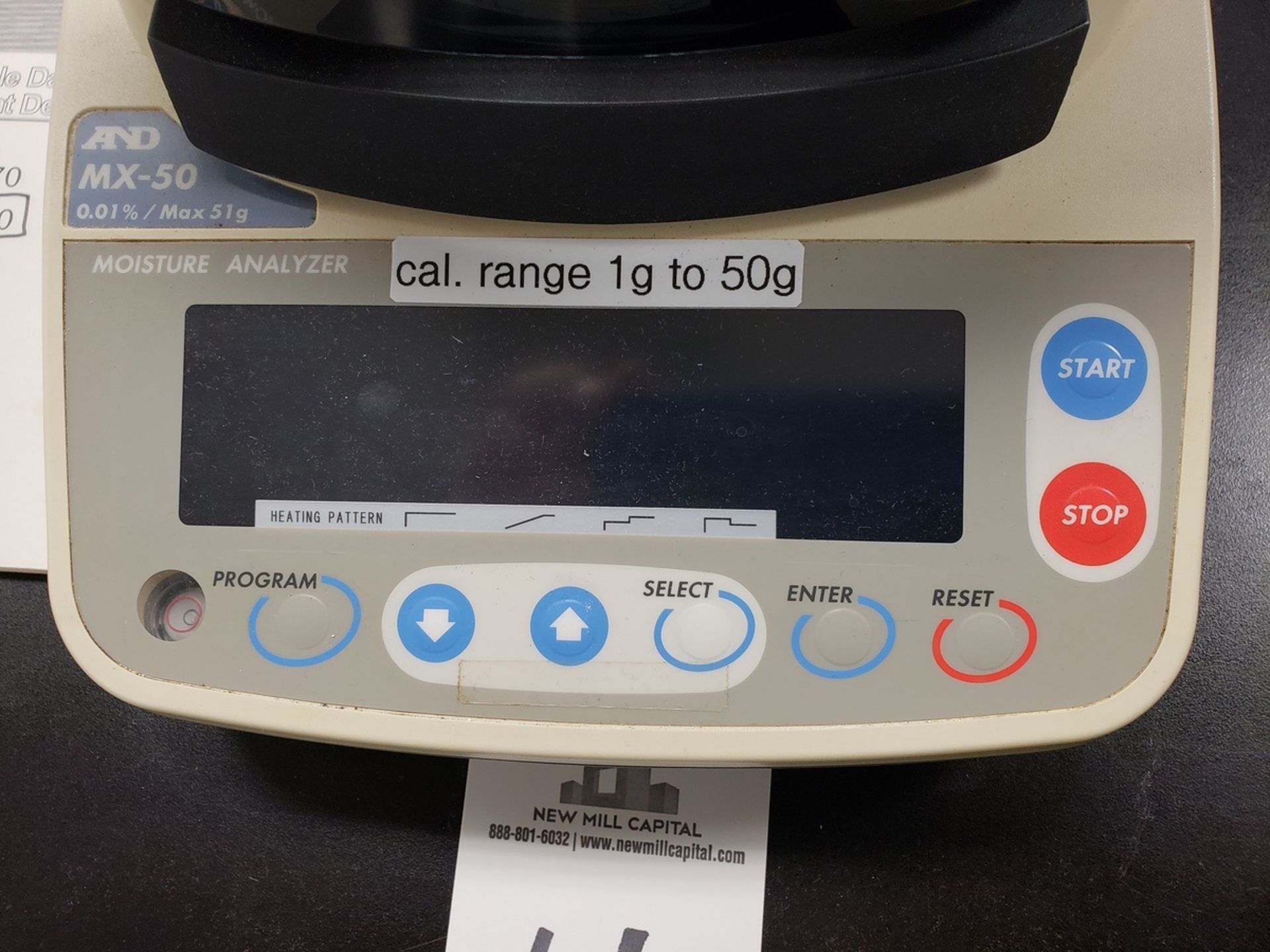 AND, Moisture Analyzer, M# MX-50, S/N P1004660 | Rig Fee: $30 or HC - Image 2 of 3