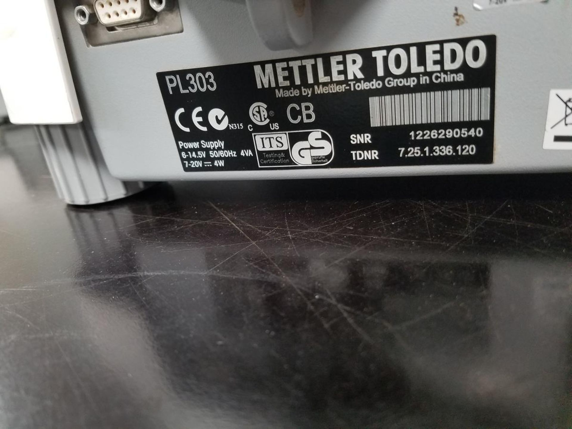 Mettler Toledo Balance Scale, M# PL303, S/N 1226290540 | Rig Fee: $30 or HC - Image 3 of 3