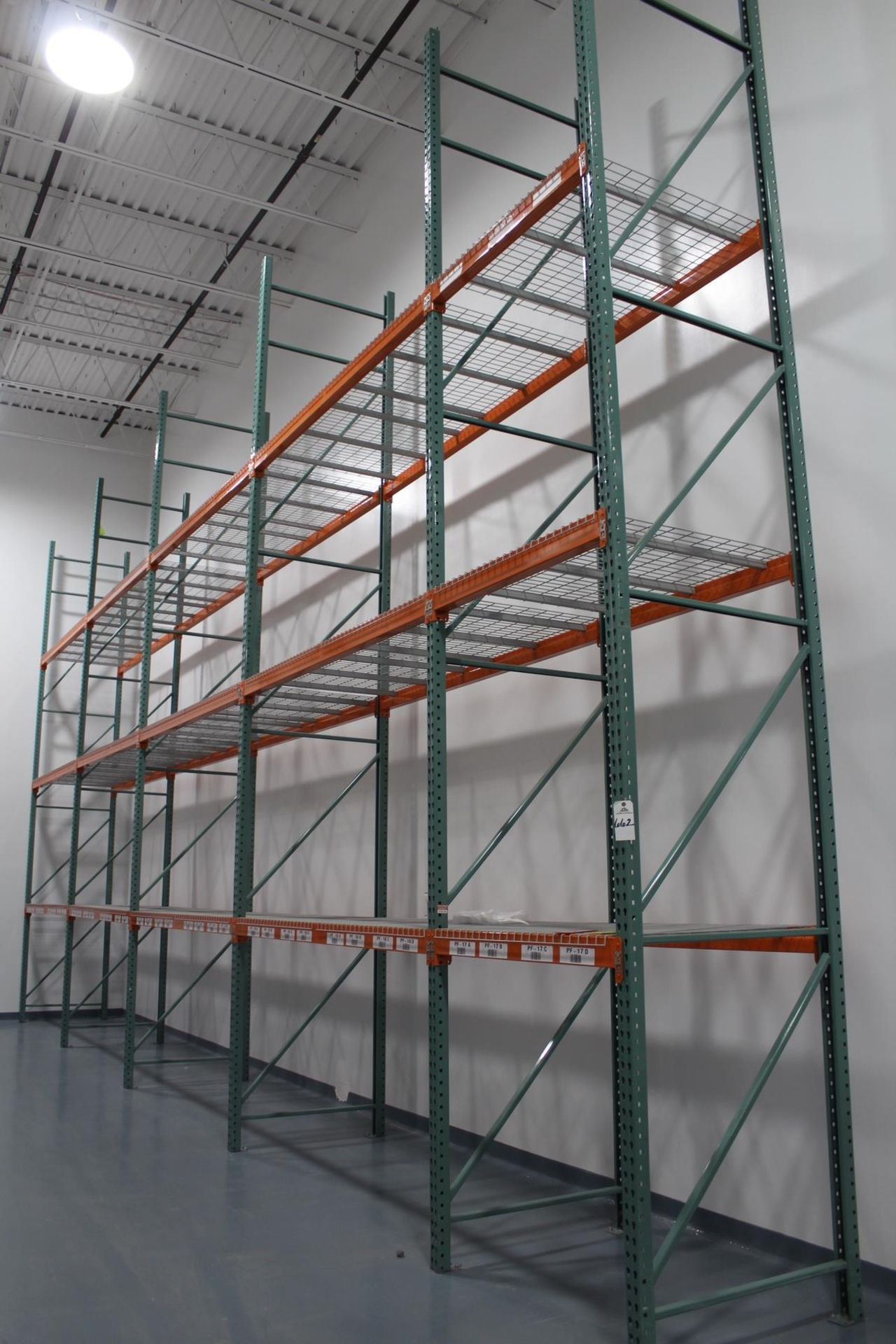 Lot of USP-F24 Teardrop Style Pallet Rack, (6) 42" X 20' Uprights, (2 1/2" | Rig Fee: $300