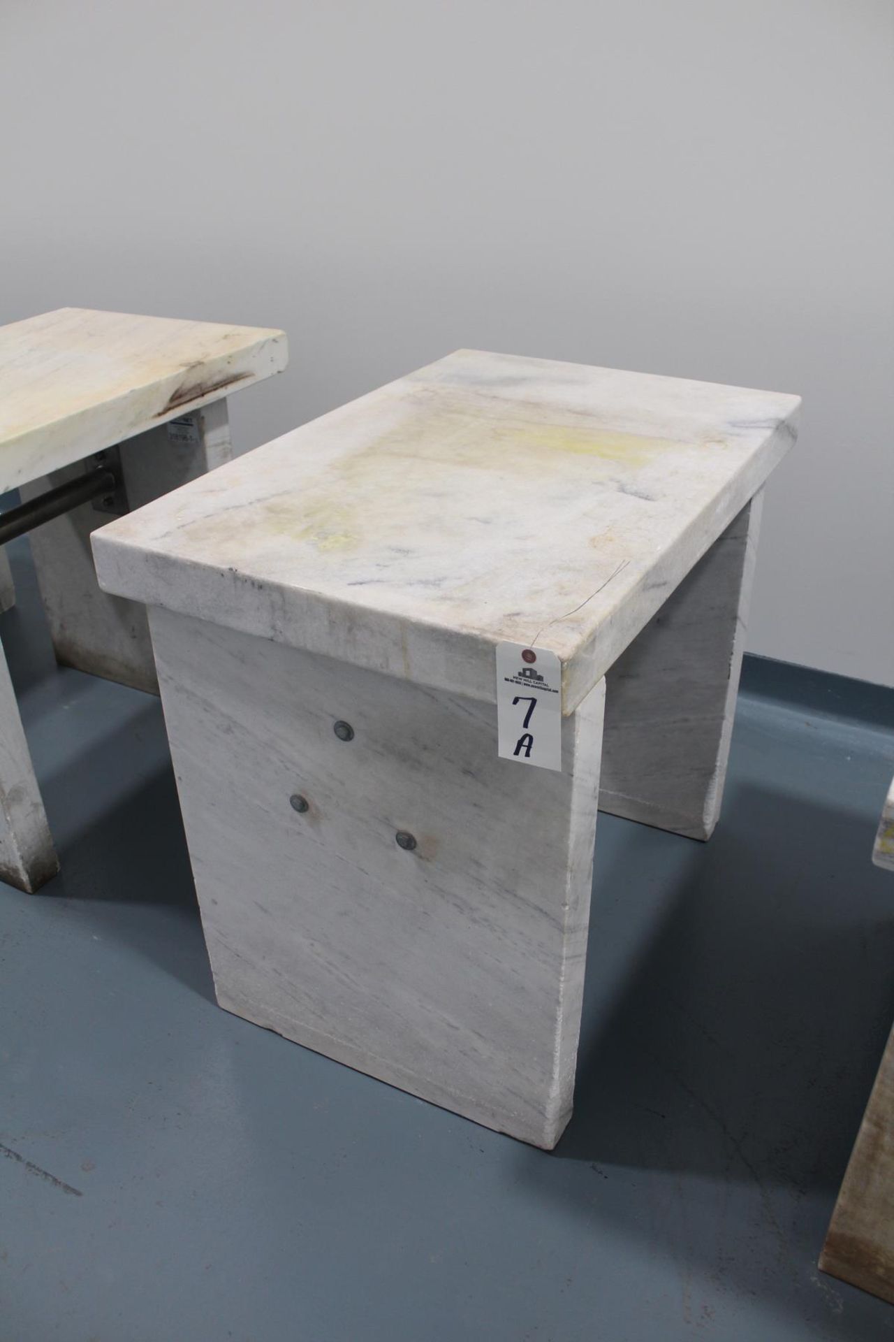 Marble Balance Table, 24" x 35" x 3" | Rig Fee: $60