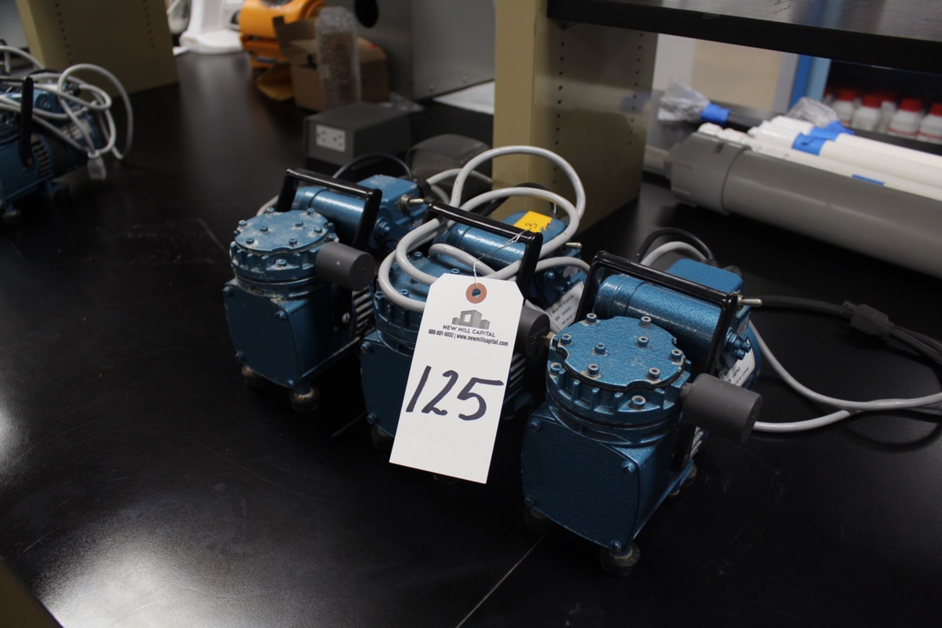 Lot of (3) Millipore Vacuum Pumps, M# PU 72-22-5.84 | Rig Fee: $20 or HC