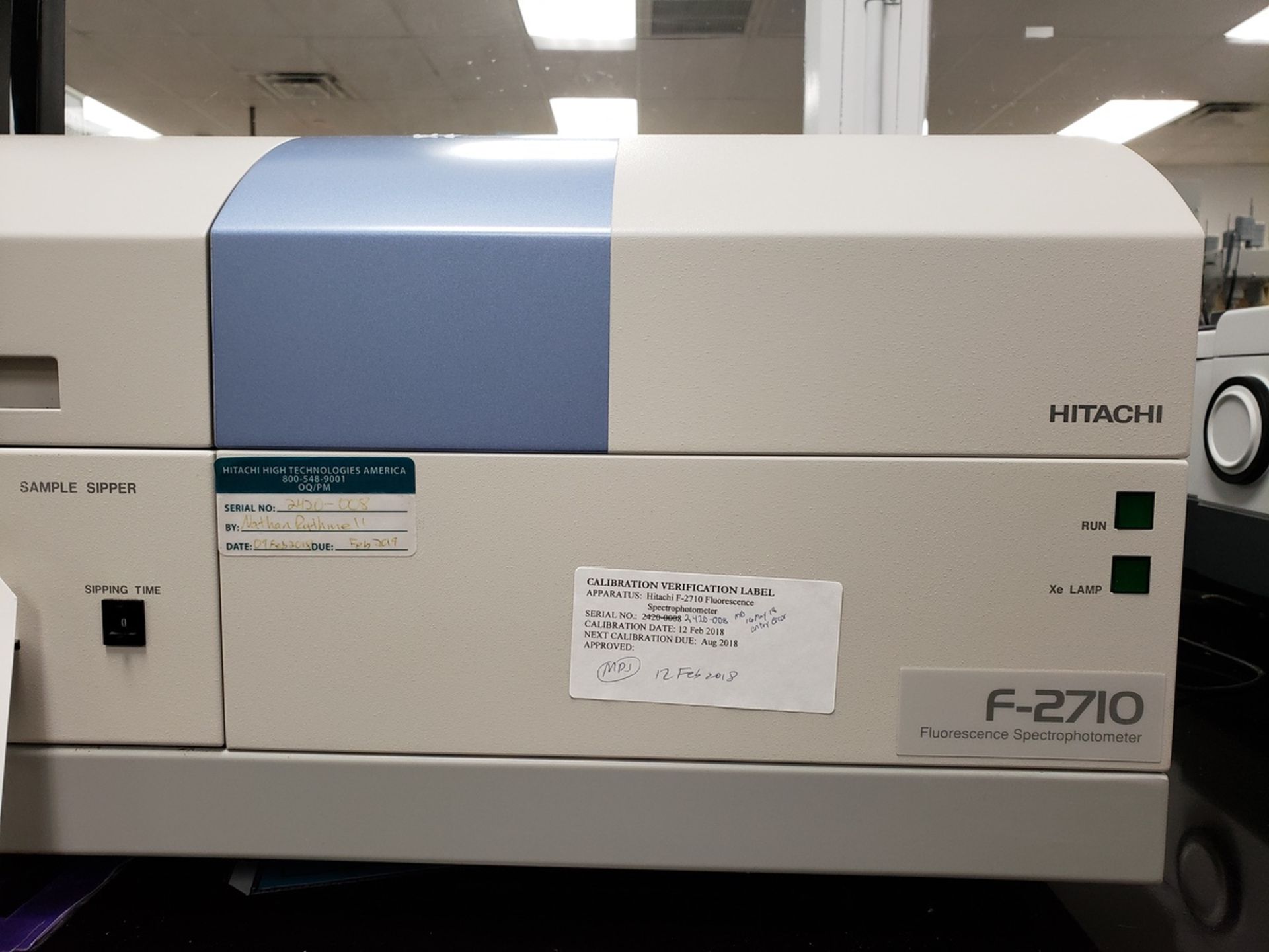 Hitachi, Fluorescence Spectrophotometer, M# F-2710, S/N 2420-008 | Rig Fee: $60 or HC - Image 3 of 4