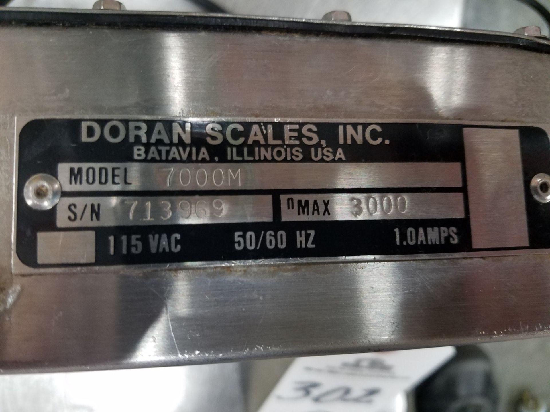 Doran Scale, M# 7000M, S/N 713969 | Rig Fee: $20 - Image 3 of 3