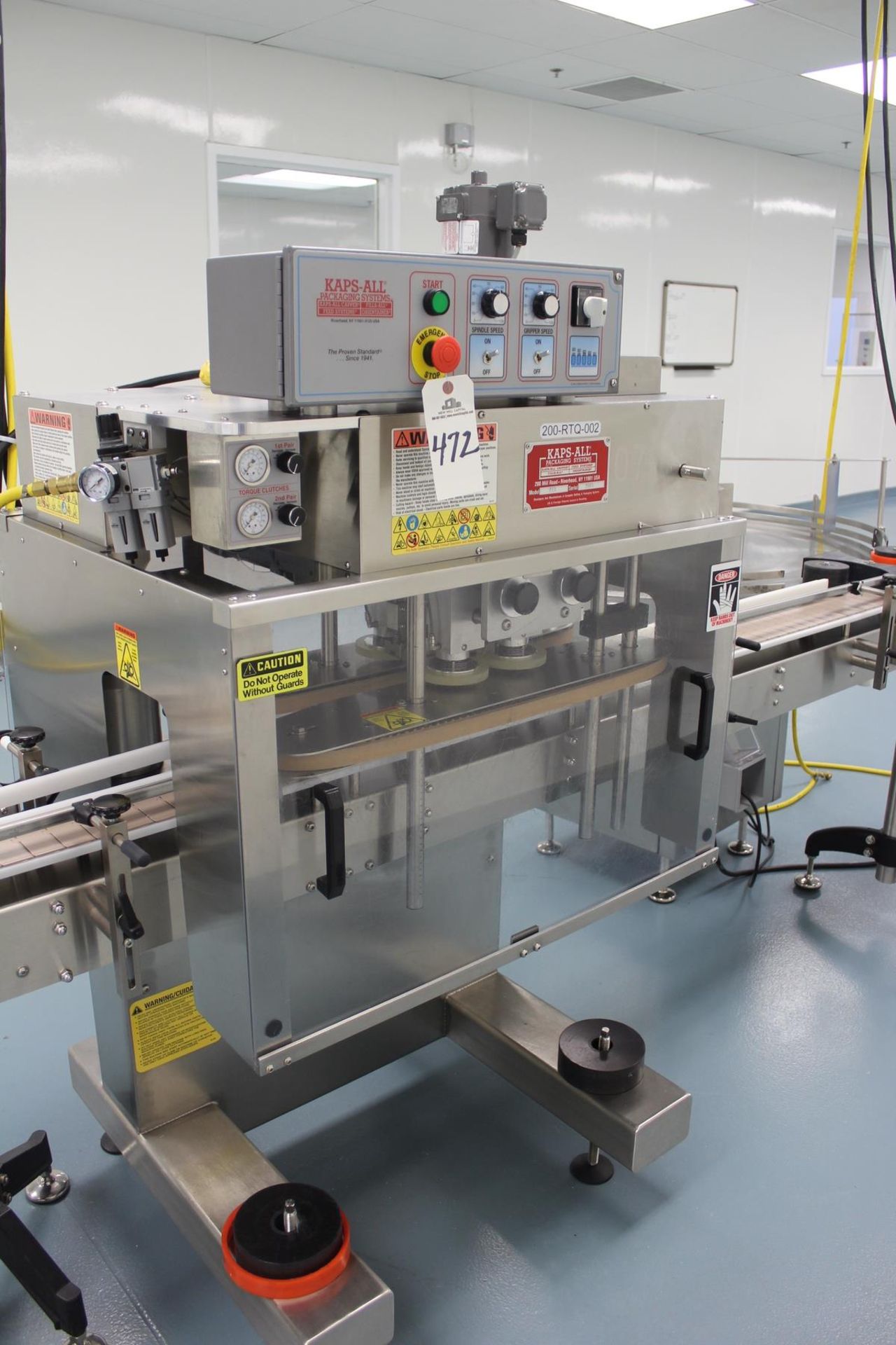 Kaps-All Packaging Systems Portable 4 Spindle Cap Tightener, M# FE4, S/N 59 | Rig Fee: $150