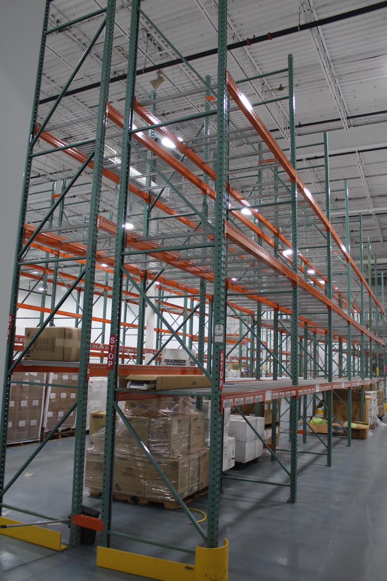 Lot of USP-F24 Teardrop Style Pallet Rack, (26) 42" X 20' Uprights, (2 1/2" | Rig Fee: $1000