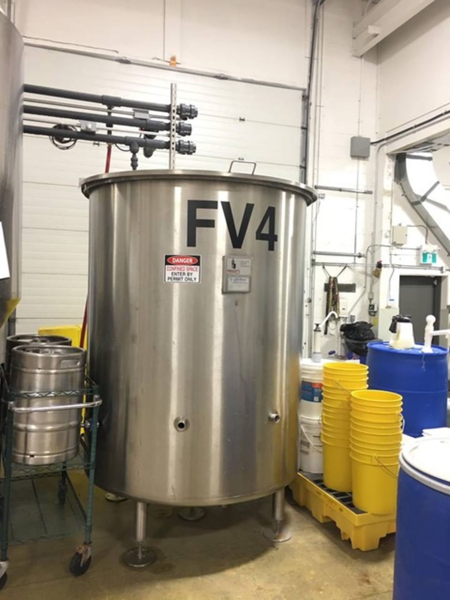 Puglsey's Brewing 20 Hectoliter (17BBL) Fermenter, Open Top, Inter (Prince George, British Columbia)