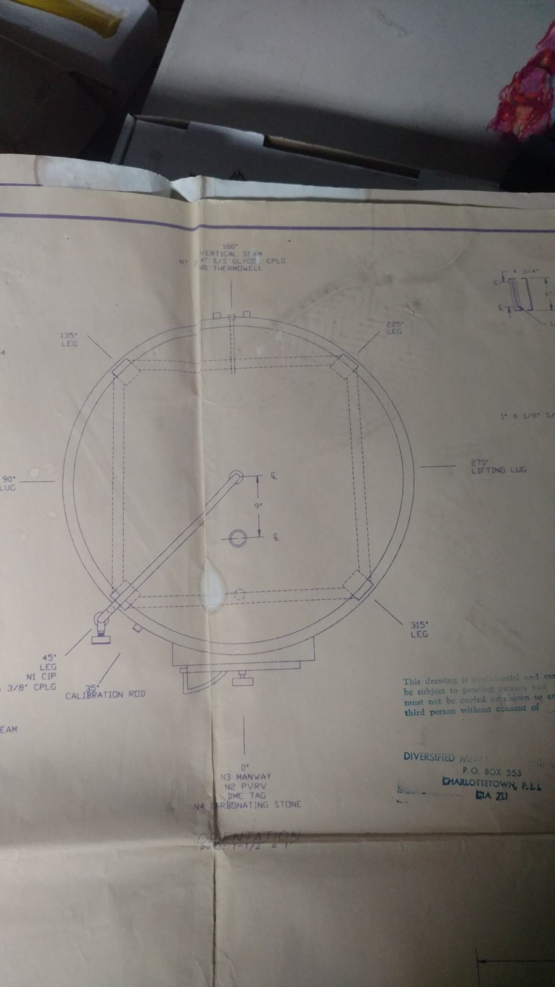 DME 15 BBL Copper Clad Brite Tank, Jacketed, Drawings in Lot Photos, Located in Bronx, NY - Image 3 of 3