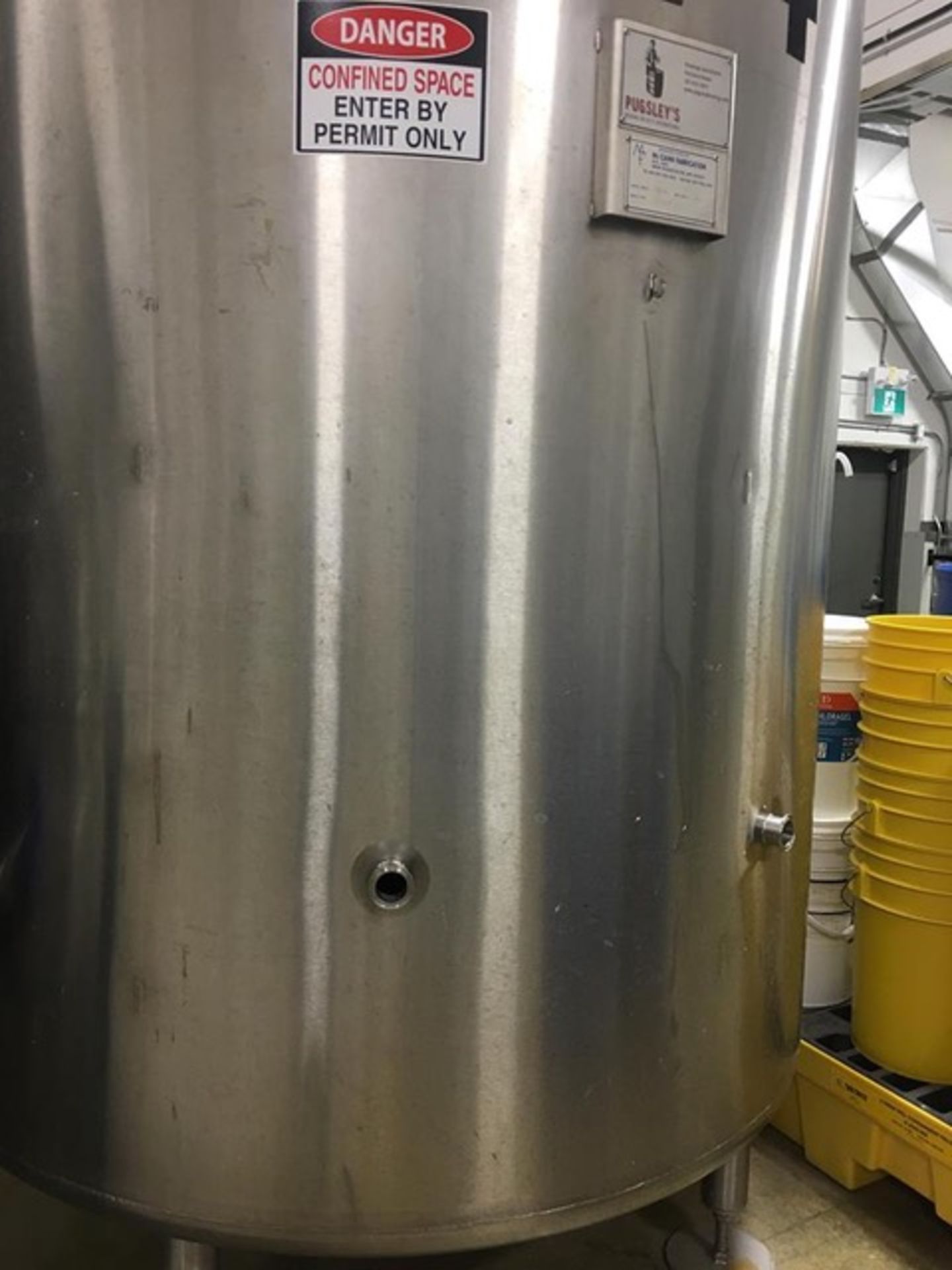 Puglsey's Brewing 20 Hectoliter (17BBL) Fermenter, Open Top, Inter (Prince George, British Columbia) - Image 5 of 6