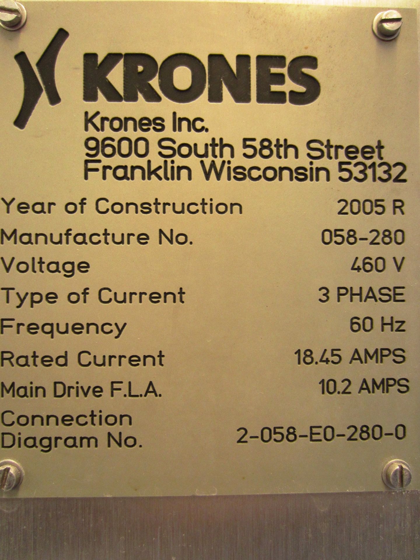 2005R Krones Supermatic Cold Glue Labeler, Allen Bradley Controls, Allen Bradley (Milton, DE) - Image 20 of 20