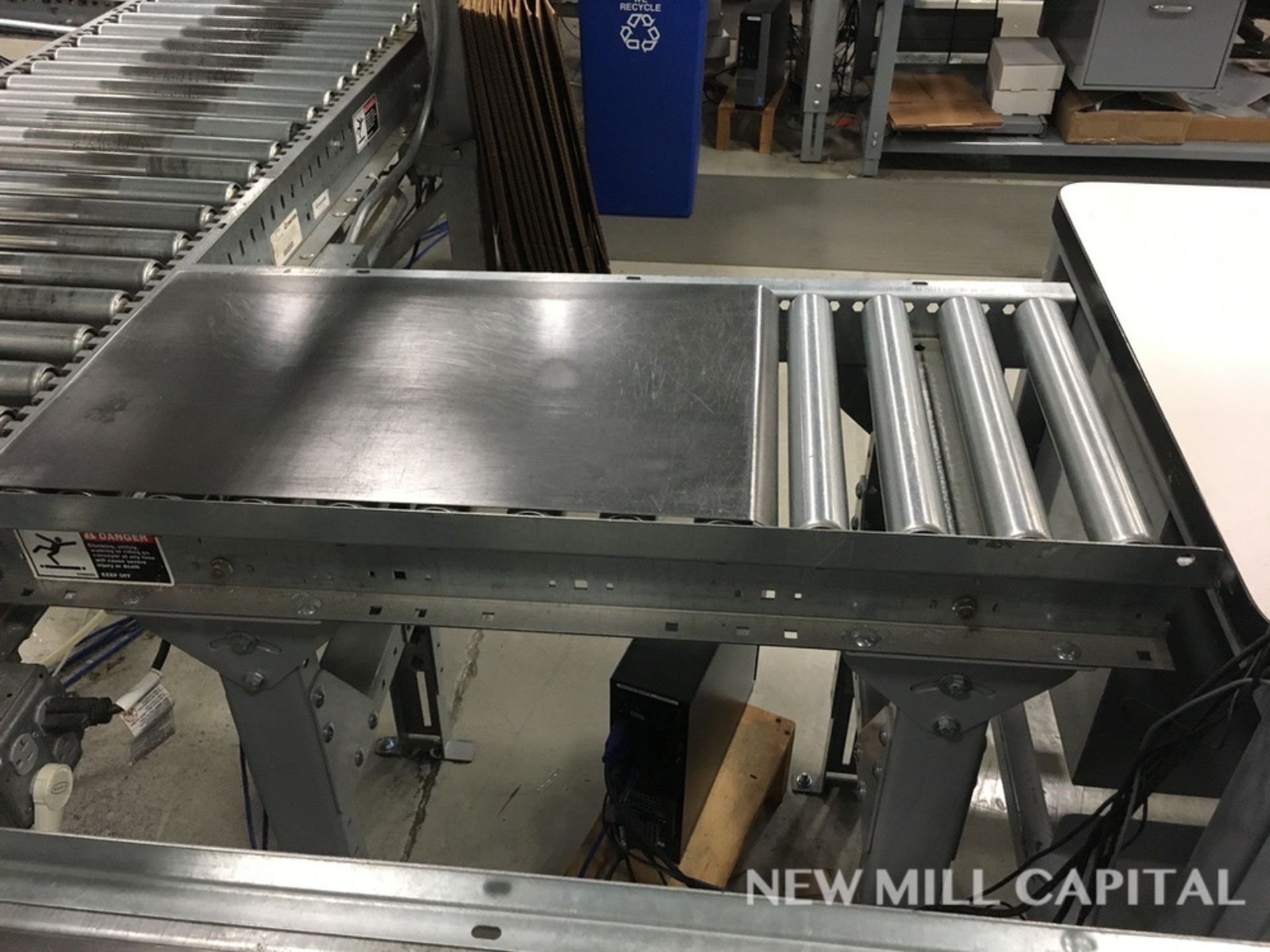 (2) Roller Conveyors, Manual, Approx 3ft OA Length, 15in Rollers, 18in OA Width | Rig Fee: $150 - Image 2 of 3