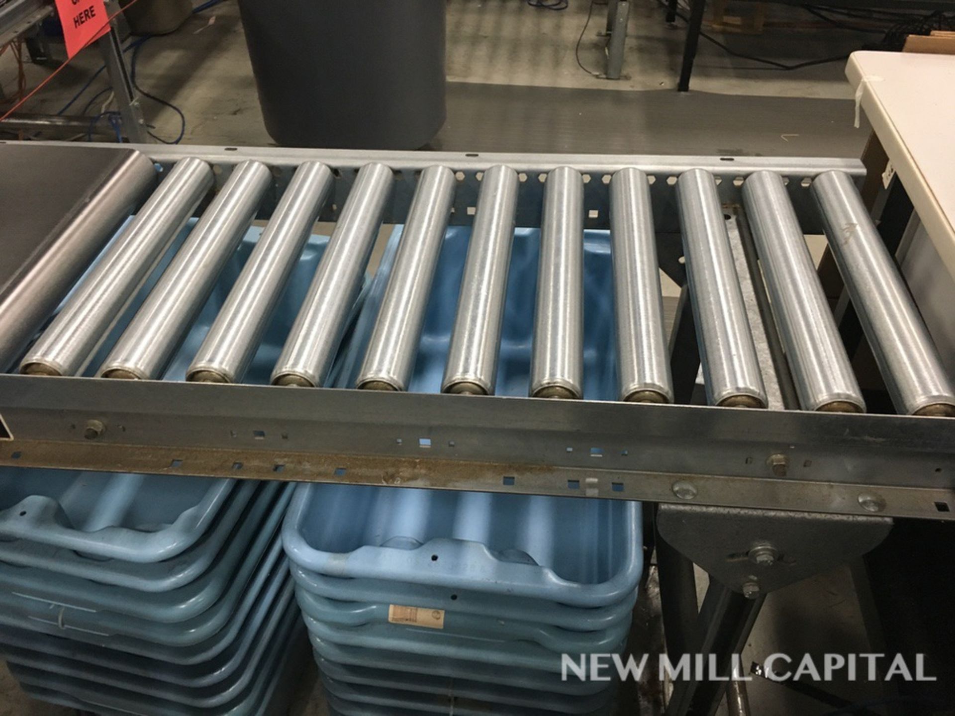 (2) Roller Conveyors, Manual, Approx 5ft OA Length, 15in Rollers, 18in OA Width | Rig Fee: $150 - Image 4 of 4