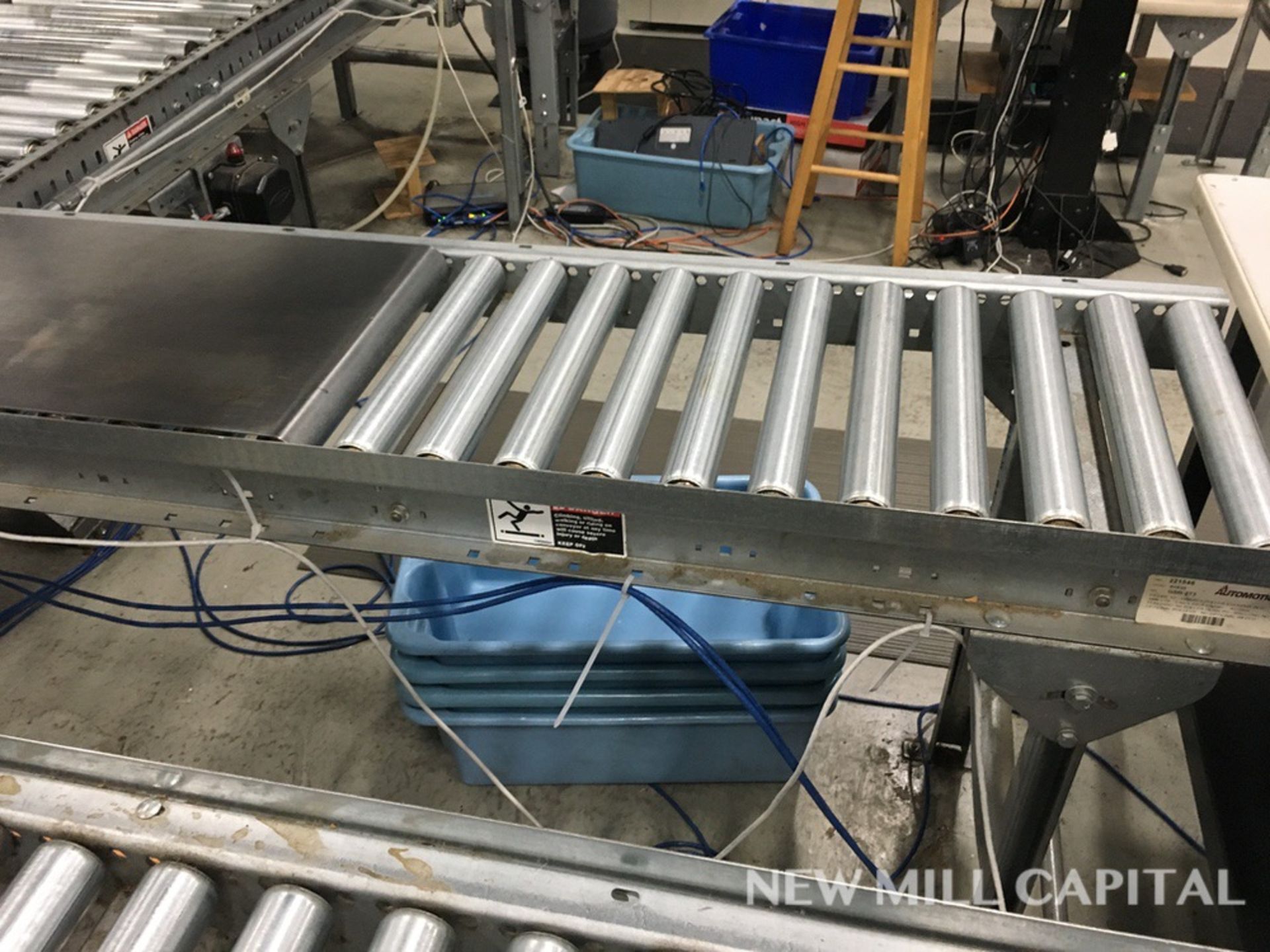 (2) Roller Conveyors, Manual, Approx 5ft OA Length, 15in Rollers, 18in OA Width | Rig Fee: $150 - Image 3 of 3