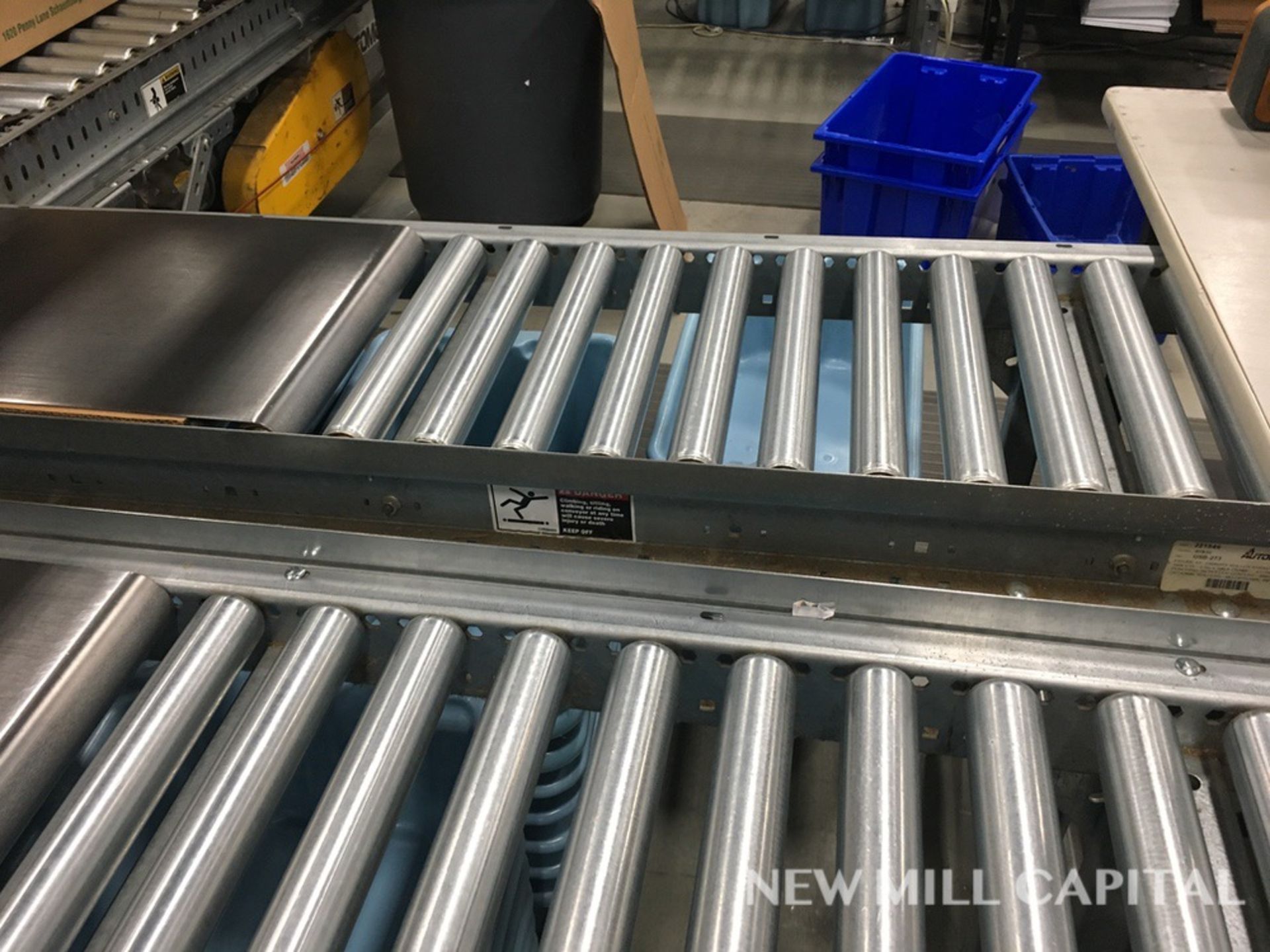 (2) Roller Conveyors, Manual, Approx 5ft OA Length, 15in Rollers, 18in OA Width | Rig Fee: $150 - Image 8 of 8