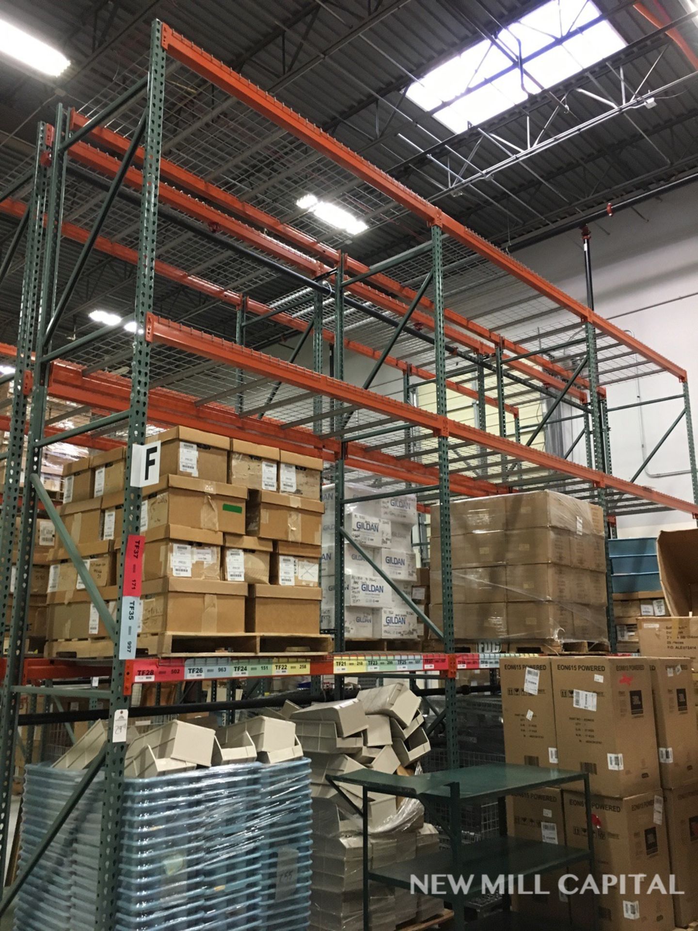 Interlake Teardrop Pallet Rack, (8) Uprights (3in x 1.625in Columns, 42in | Rig: See Lot Description