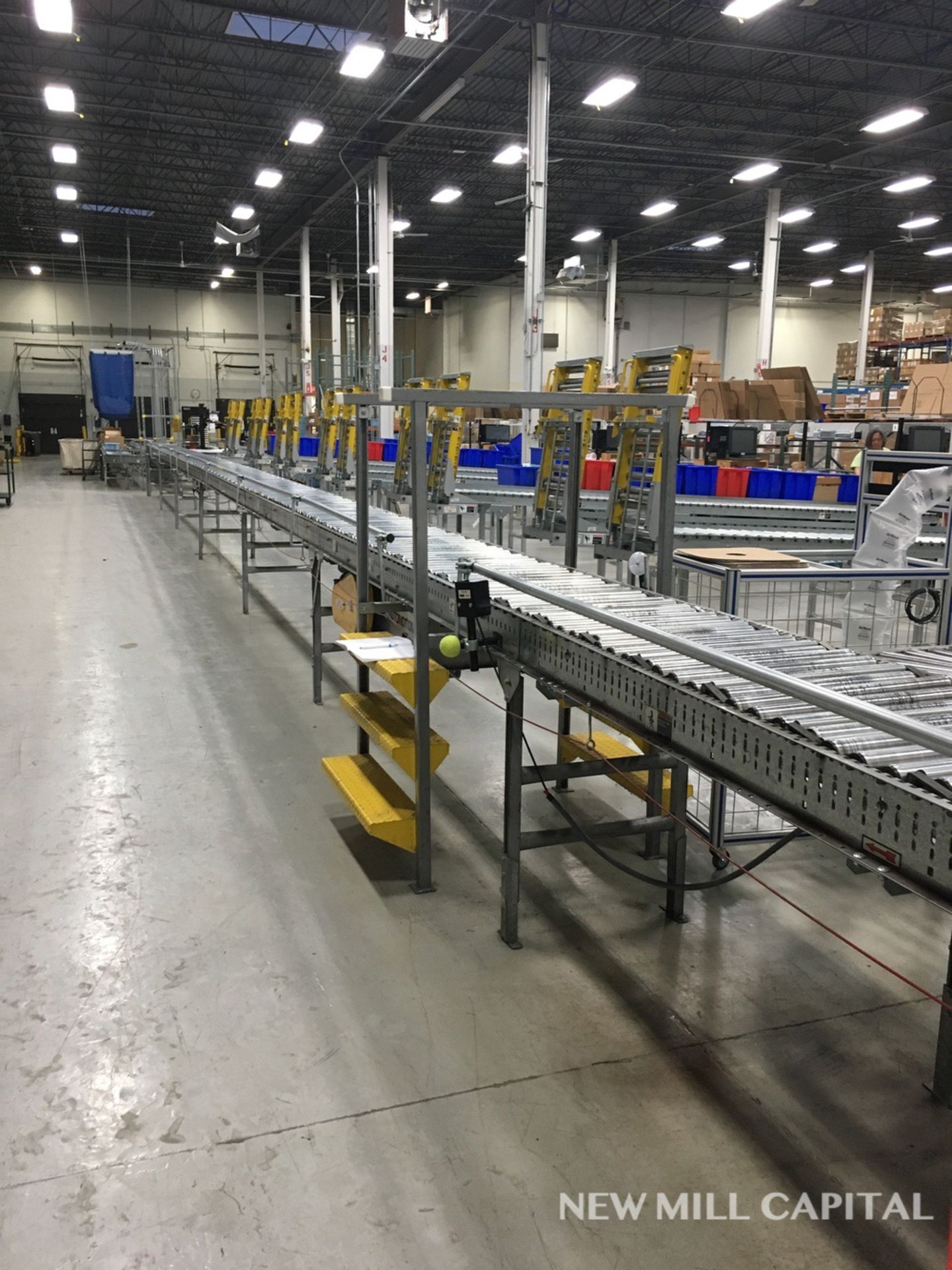 Automotion Power Roller Conveyor, Approx 75ft OA Length, Belt Driven Rollers, Ai | Rig Fee: $800