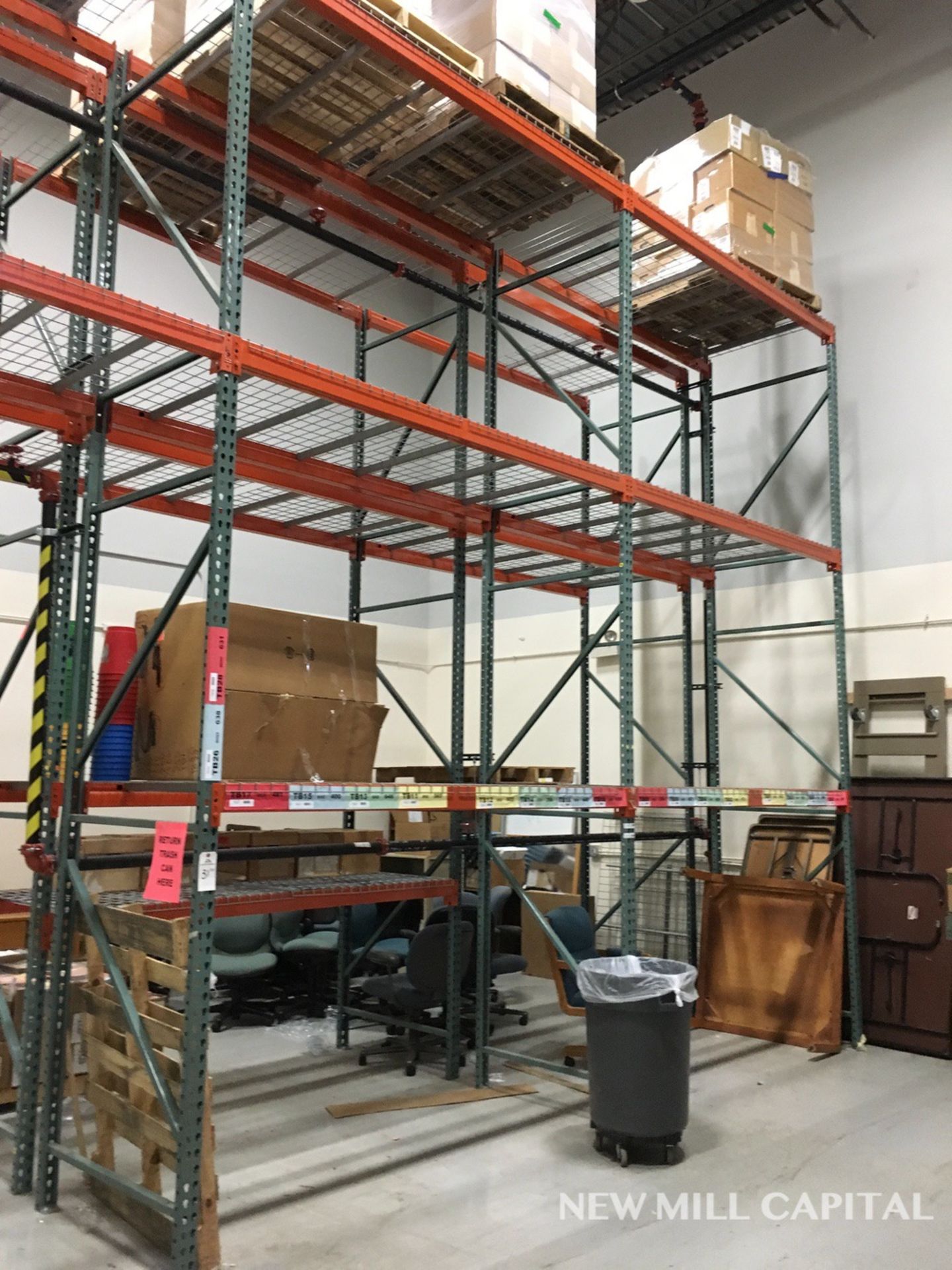 Interlake Teardrop Pallet Rack, (8) Uprights (3in x 1.625in Columns, 42in | Rig: See Lot Description