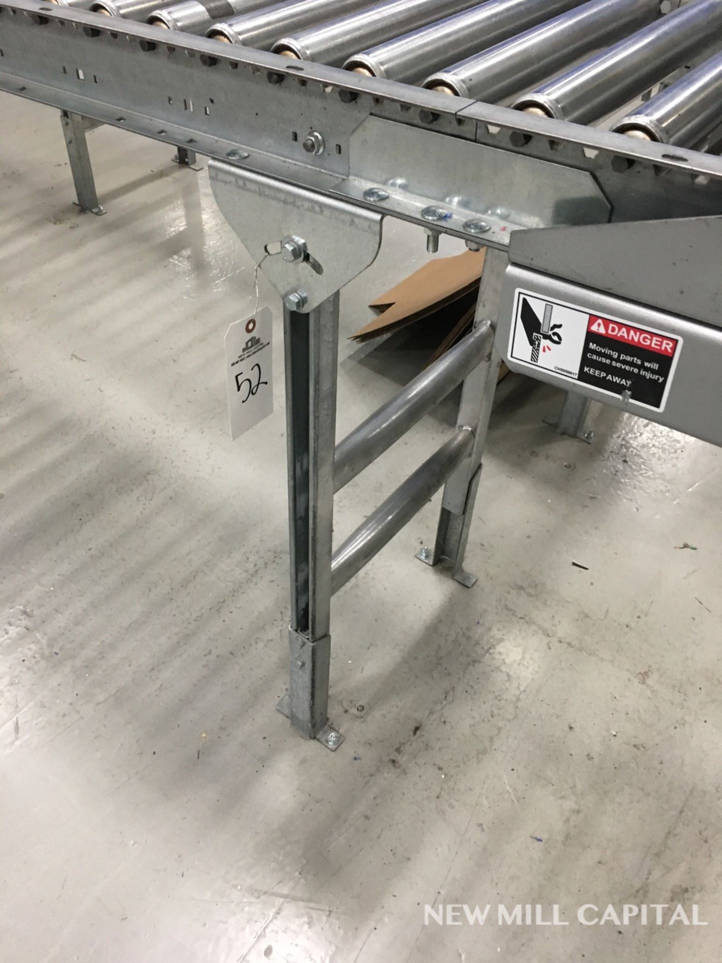 Spring Assisted Roller Conveyor &amp; Gate, Approx 20ft OA Length, 15in Wide Rol | Rig Fee: $150 - Image 3 of 4