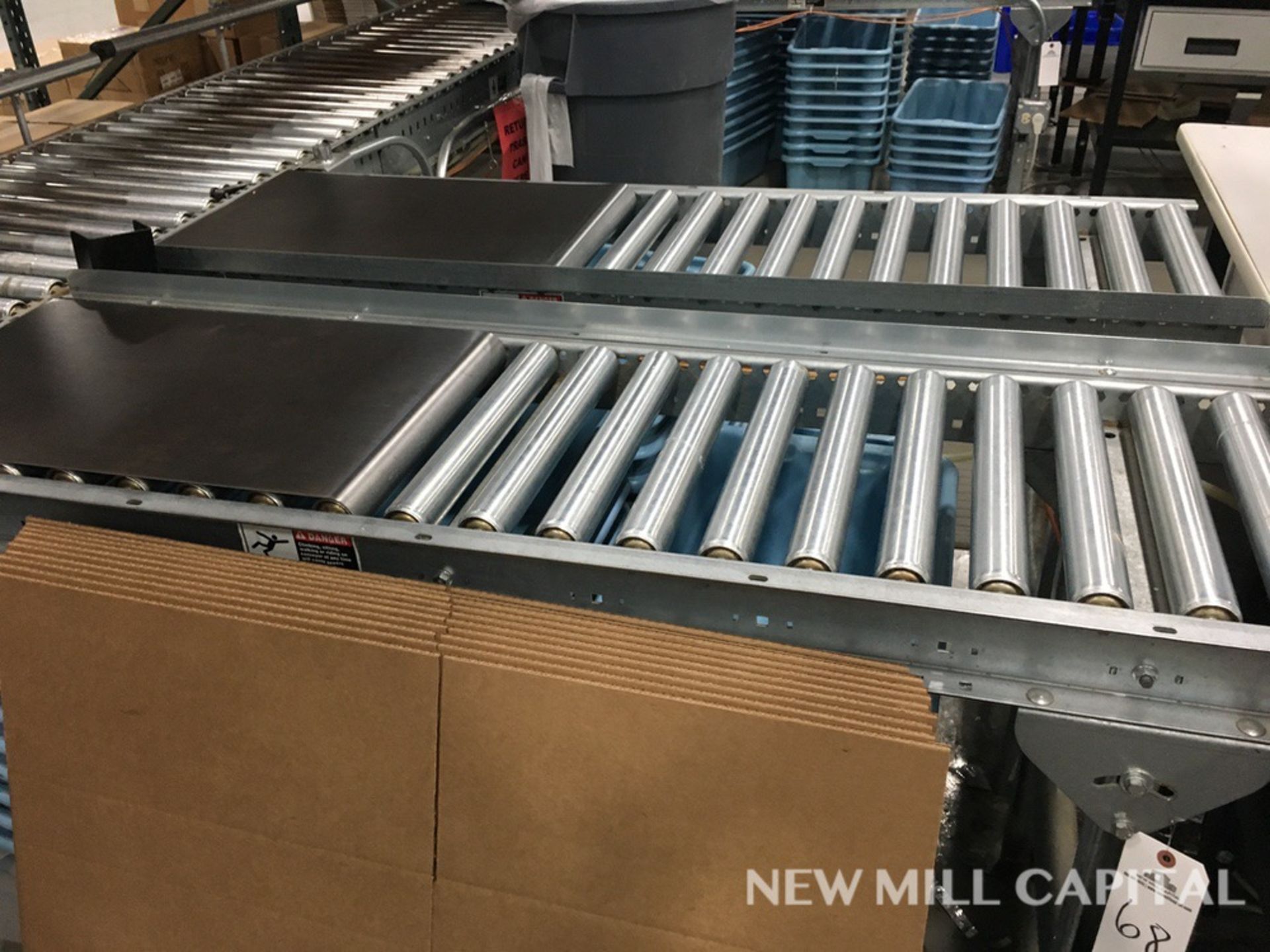(2) Roller Conveyors, Manual, Approx 5ft OA Length, 15in Rollers, 18in OA Width | Rig Fee: $150 - Image 2 of 3