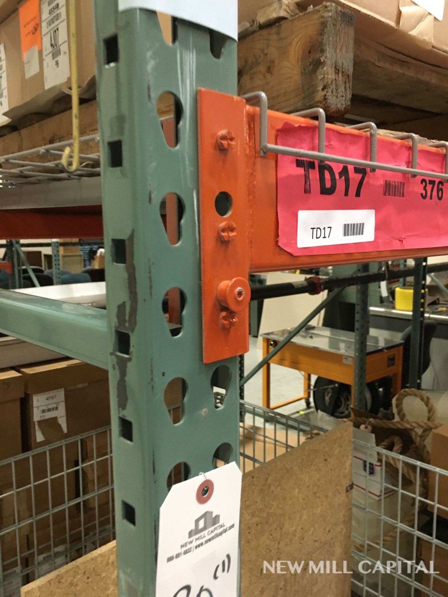 Interlake Teardrop Pallet Rack, (8) Uprights (3in x 1.625in Columns, 42in | Rig: See Lot Description - Image 2 of 12