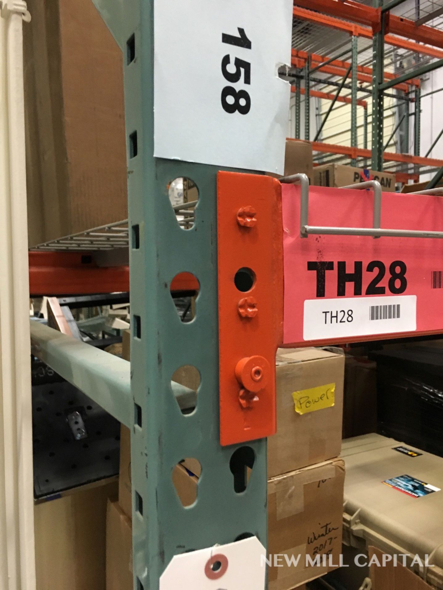 Interlake Teardrop Pallet Rack, (10) Uprights (3in x 1.625in Columns, 42i | Rig: See Lot Description - Image 3 of 11